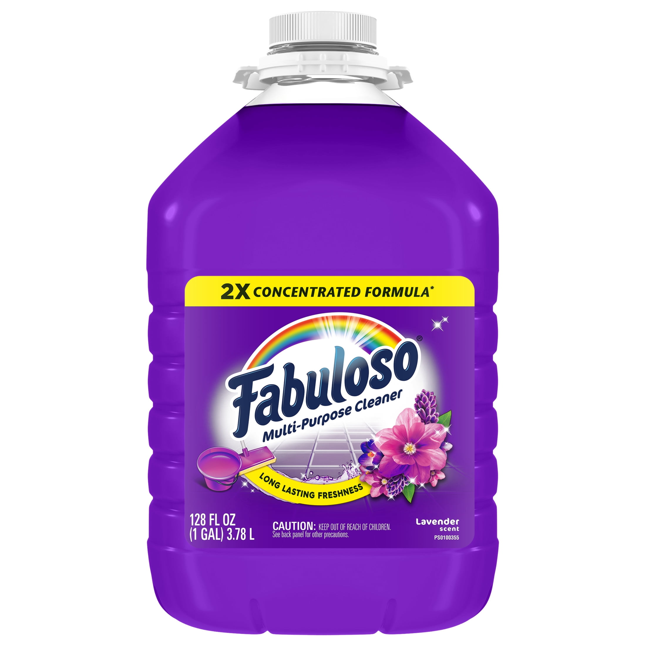 Fabuloso 2X Multi-Purpose Cleaner, Lavender Scented Floor and Surface Cleaner (128 fl oz) h0ye5