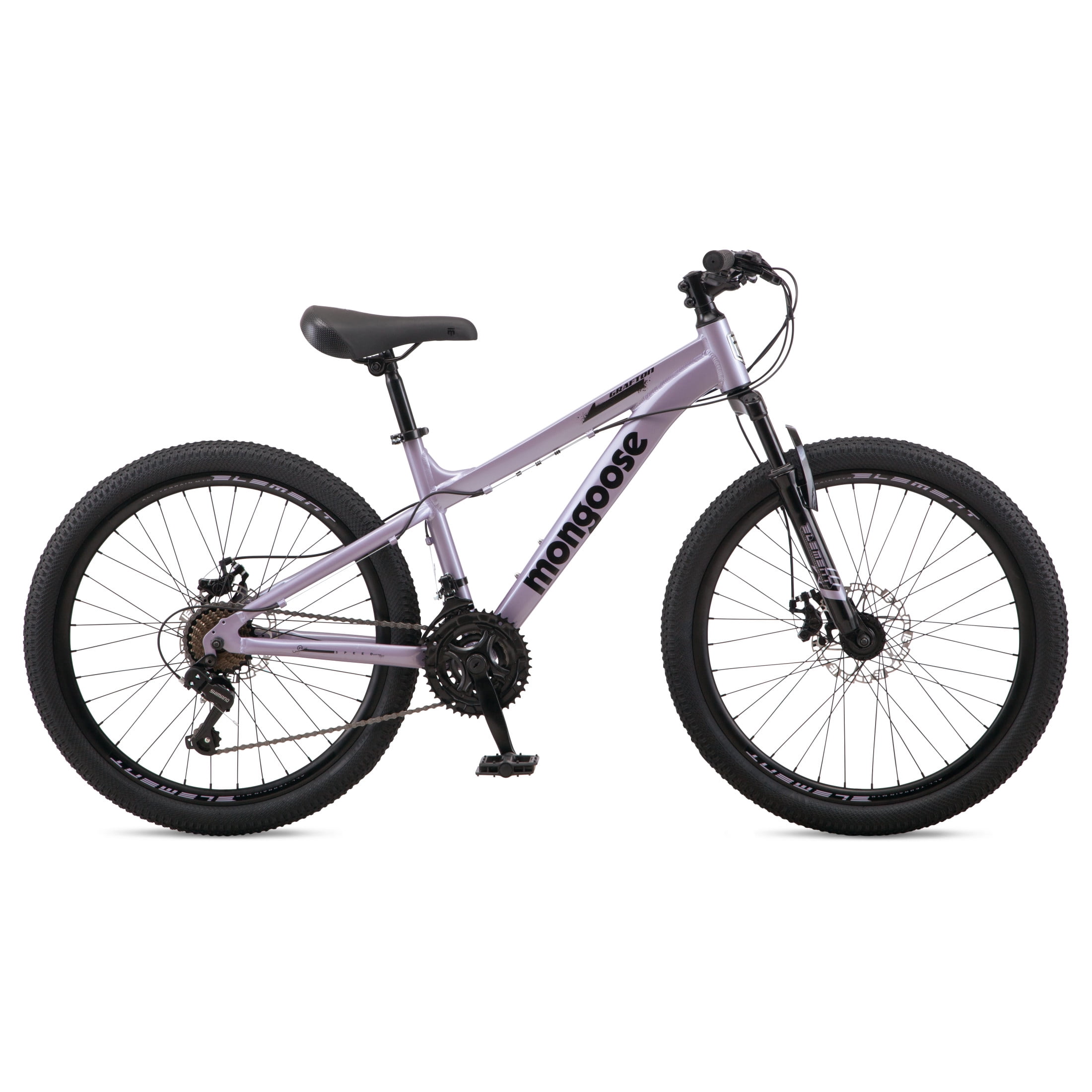 Mongoose Grafton Mountain Bike (Purple, 24 in) huov6
