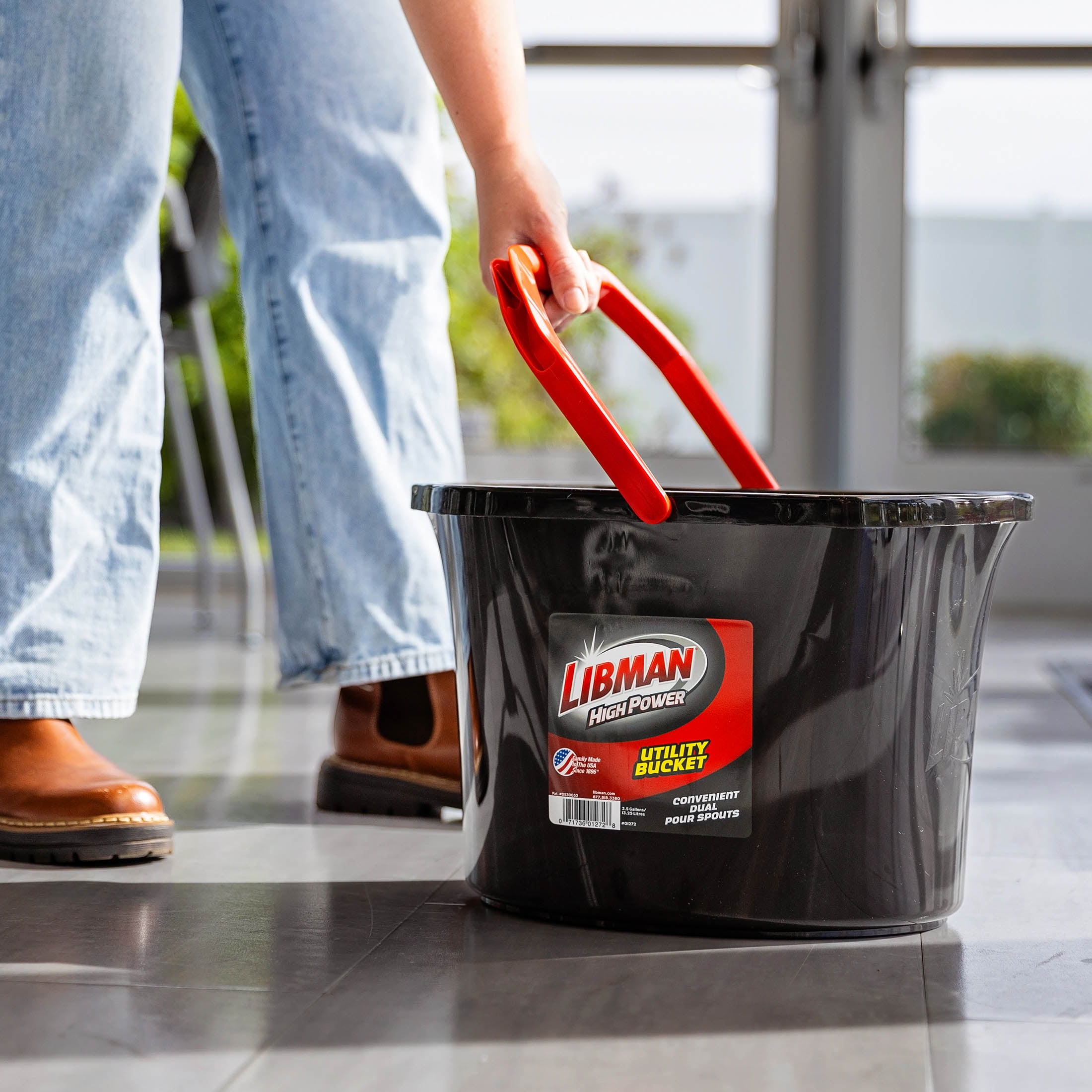 Libman High Power Utility Bucket (Black, 3.5 gal) agil1 - Image 10