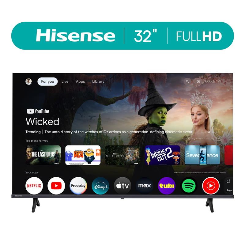 Hisense 32-inch Full HD Smart Google TV (Black, 32 in) s4yae
