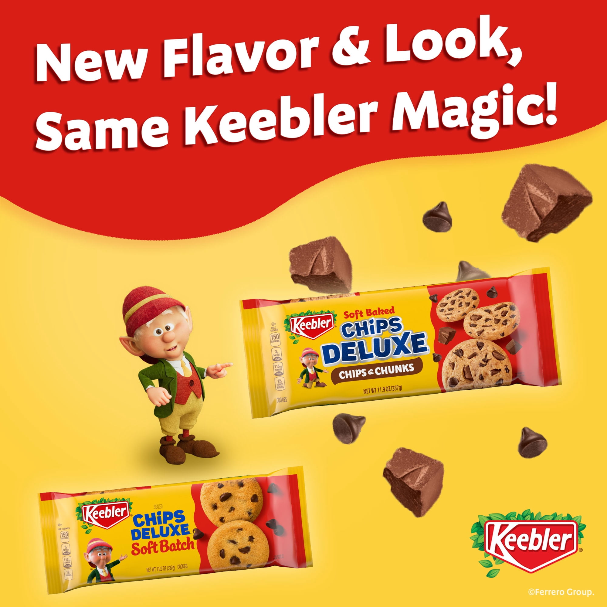 Keebler Soft Baked Chips Deluxe Chocolate Cookies (Chocolate Chip, 11.9 oz) wnv7h