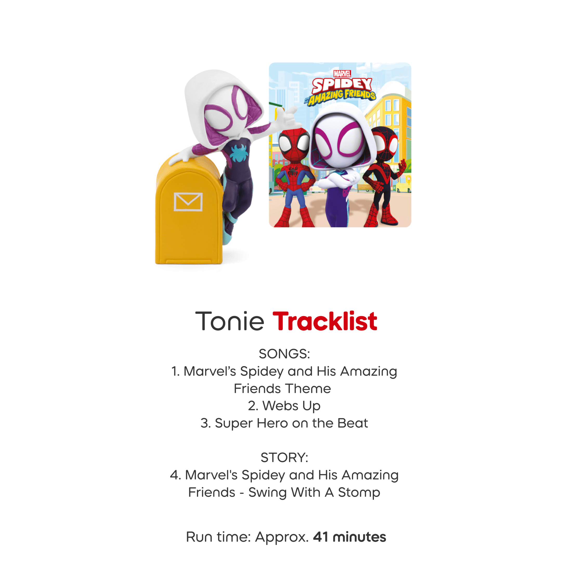 tonies Marvel Spidey and His Amazing Friends Audio Play Figurine (2-Pack, Spidey & Ghost-Spidey) vh9ke
