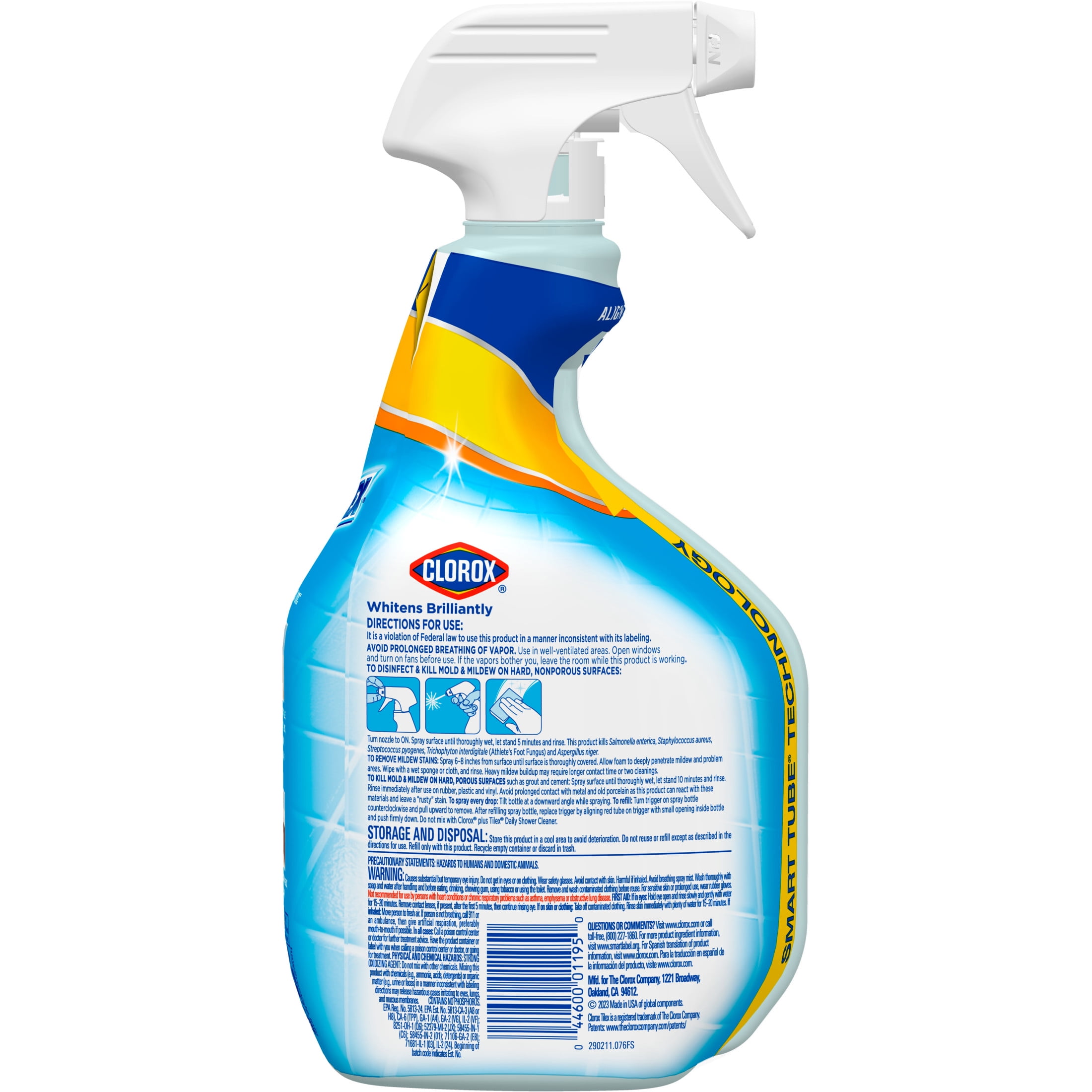 Clorox Plus Tilex Mold and Mildew Remover Spray for Bathroom and Shower (32 fl oz) d4f9h