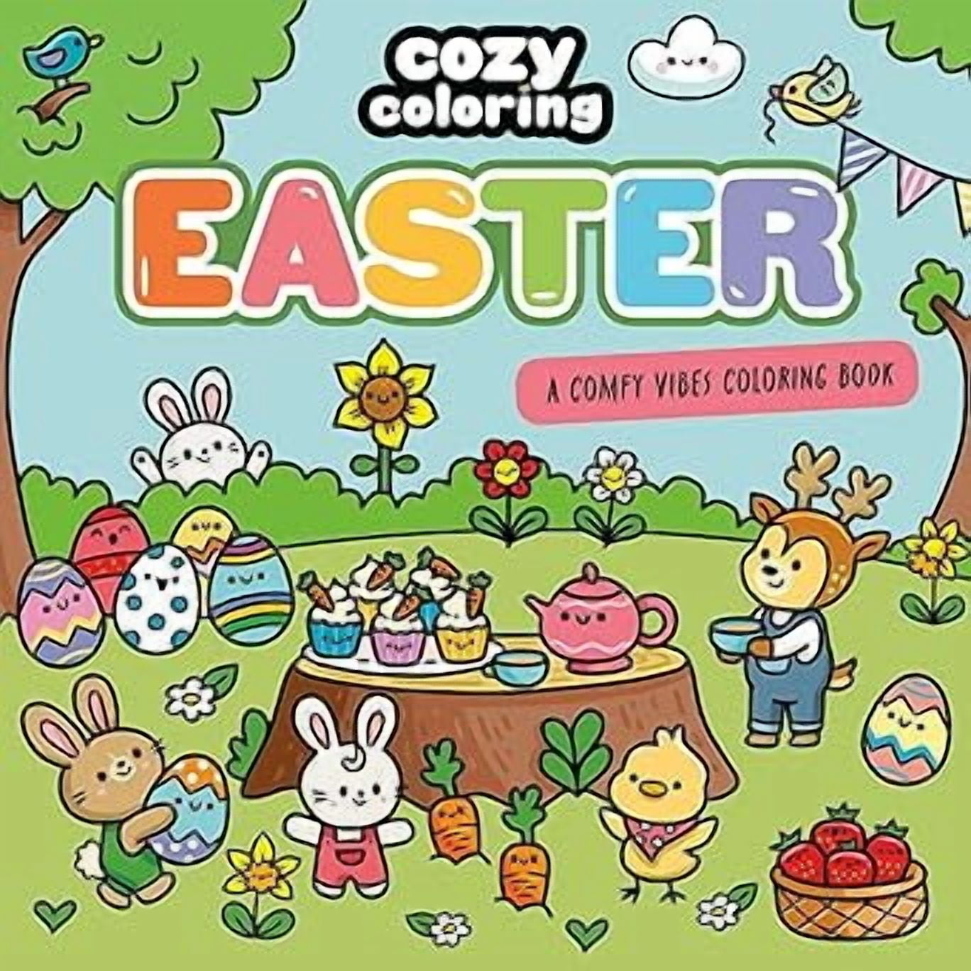 Harper Collins Cozy Coloring Easter Activity Book for Adults and Kids (Paperback) gwgau