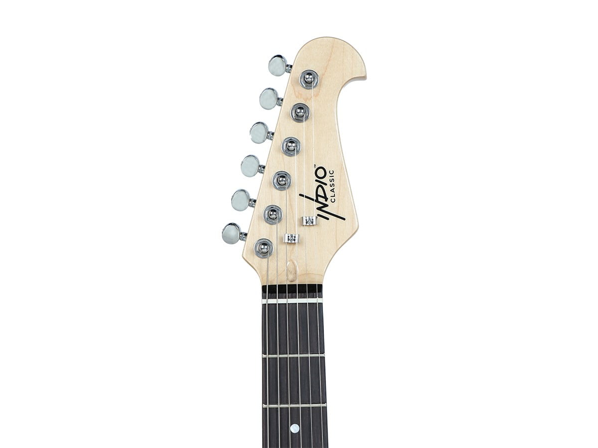 Monoprice Indio Offset OS20 Classic Electric Guitar (Sunburst, Full Size) 4xu1a