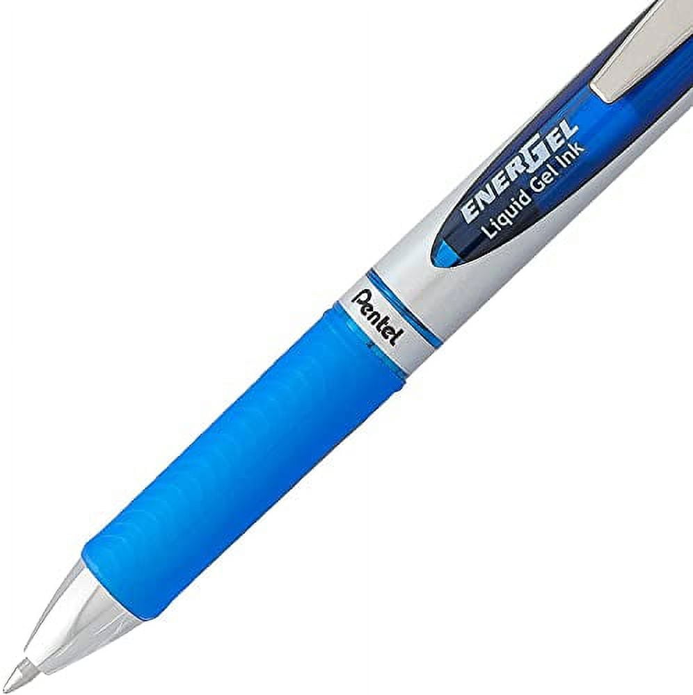 Pentel EnerGel Deluxe RTX Retractable Liquid Gel Pen, Smooth Writing, Quick-Drying Ink (Blue, 6 Pack) feid9