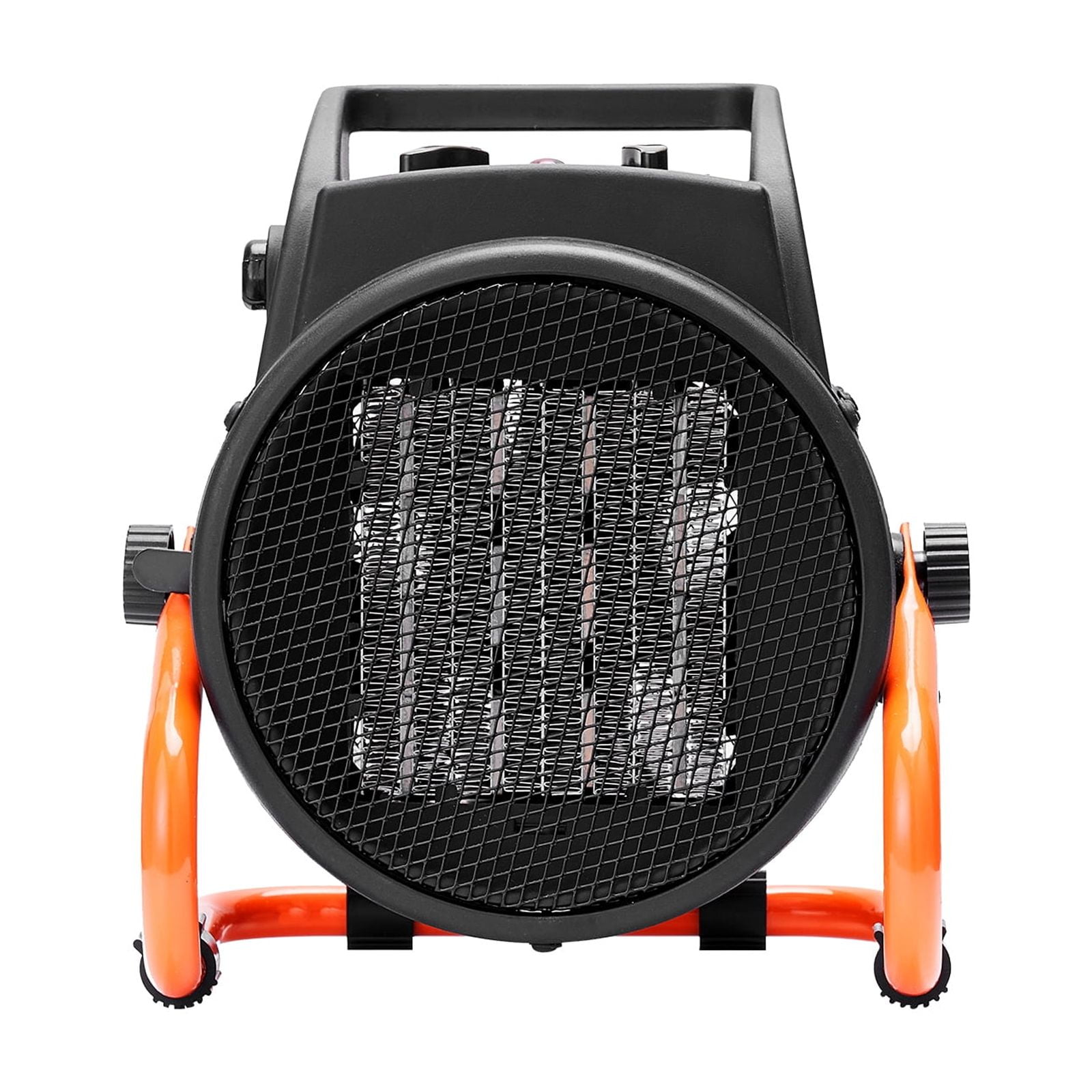 KFFKFF Greenhouse Heater, 1500W PTC Electric Space Heater with Overheat Protection, Portable Fan for Grow Tents and Floral Spaces (Orange, 5 lb) wuqdl