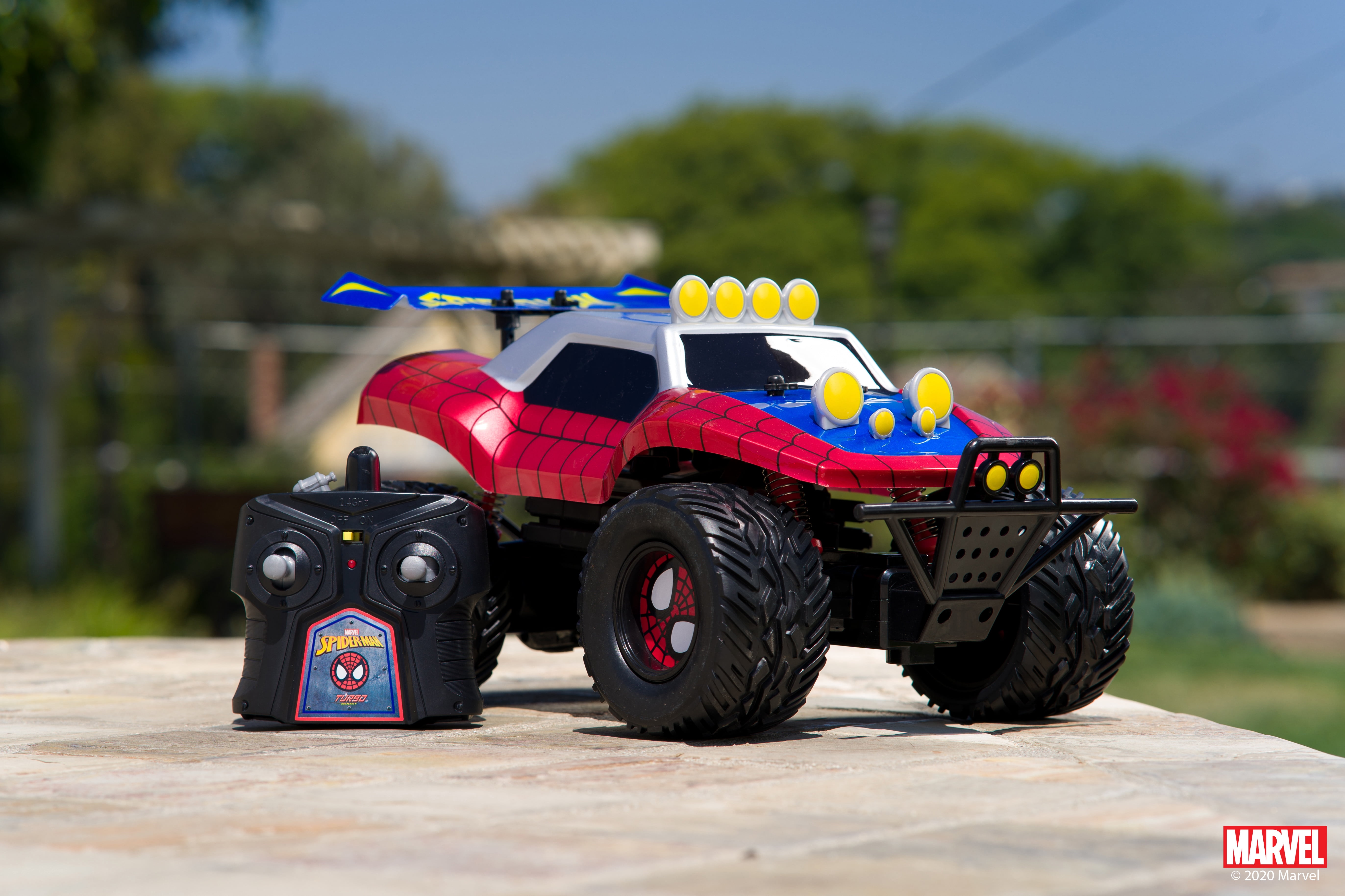 Jada Toys Marvel Spider-Man RC Buggy Radio Control Car (Red, 10 in) dszhs