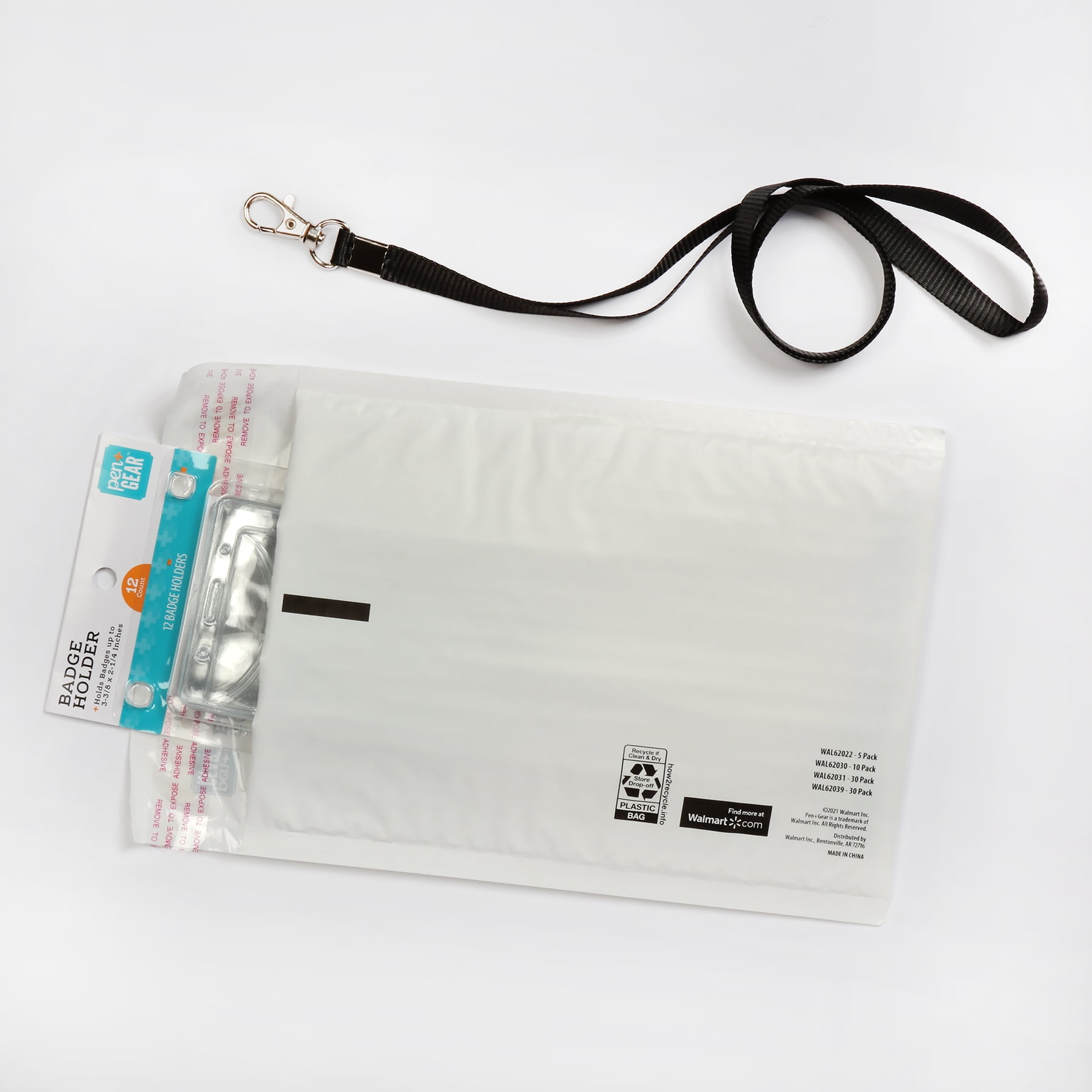 Pen+Gear Self-Sealing Poly Bubble Mailers, Padded Shipping Envelopes (White, 6 in x 9 in, 1 Pack) qpd5z