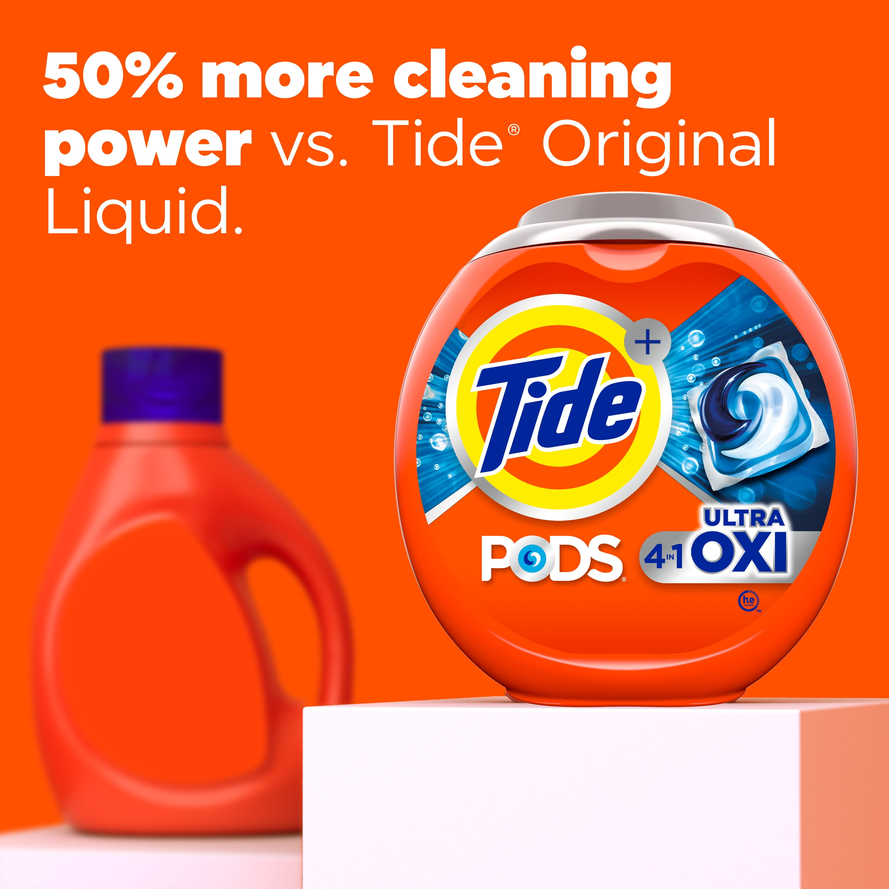 Tide PODS Laundry Detergent Pacs, Ultra Oxi, 4-in-1 Stain Remover (12 Count) n3ya2
