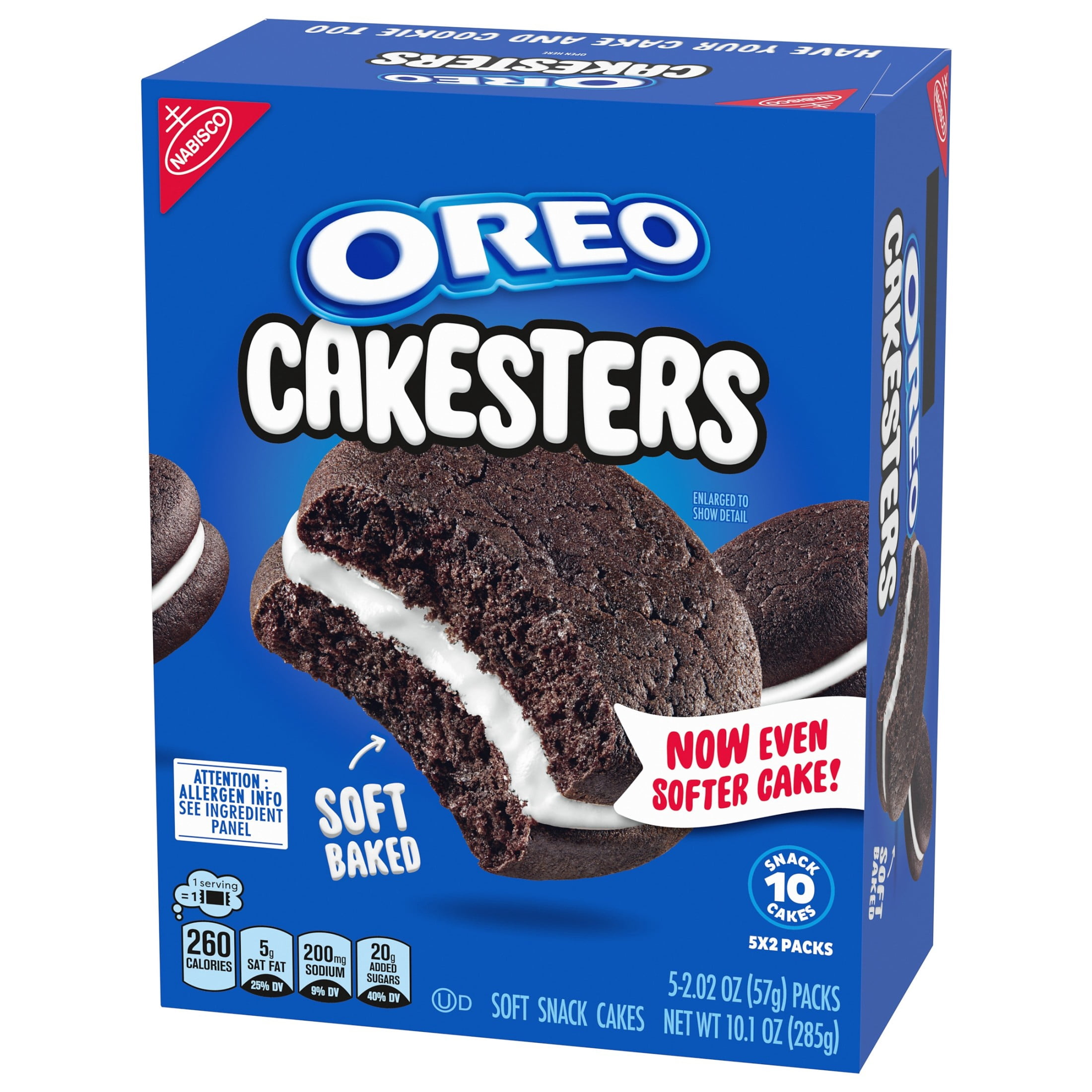 OREO Cakesters Soft Snack Cakes, Chocolate Sandwich Cookie Flavor, (6 Pack, 10.1 oz Total) bo281