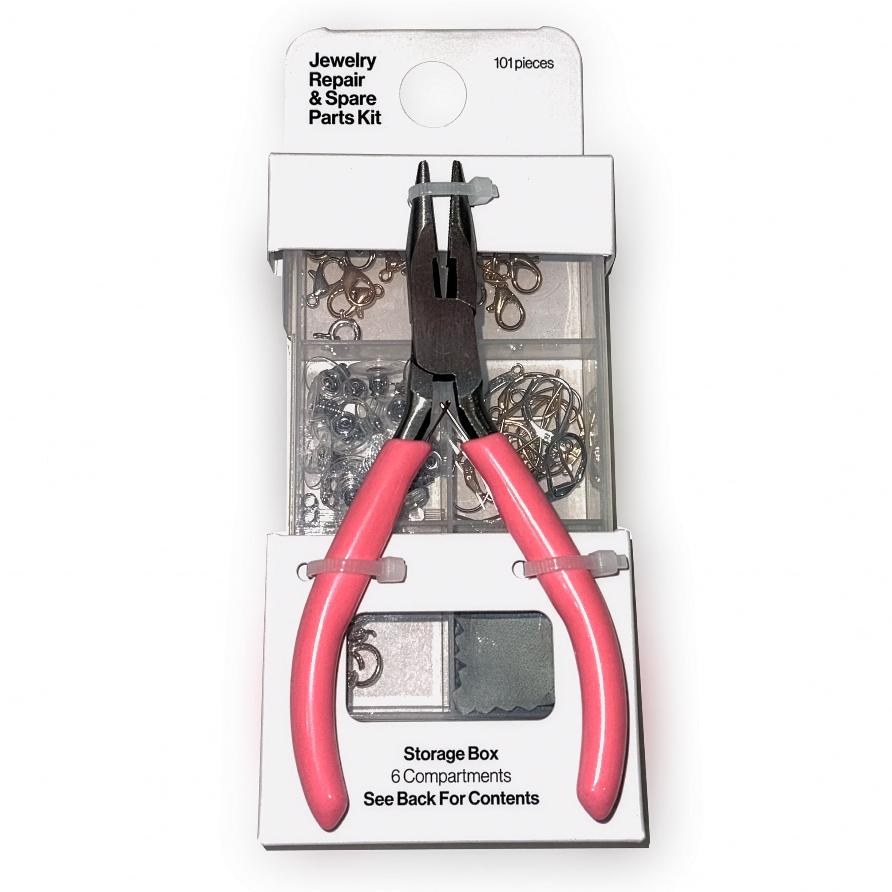 Essentials Jewelry Repair Kit with Spare Parts and Components (Multi-Material, 1 Kit) 1d4yc