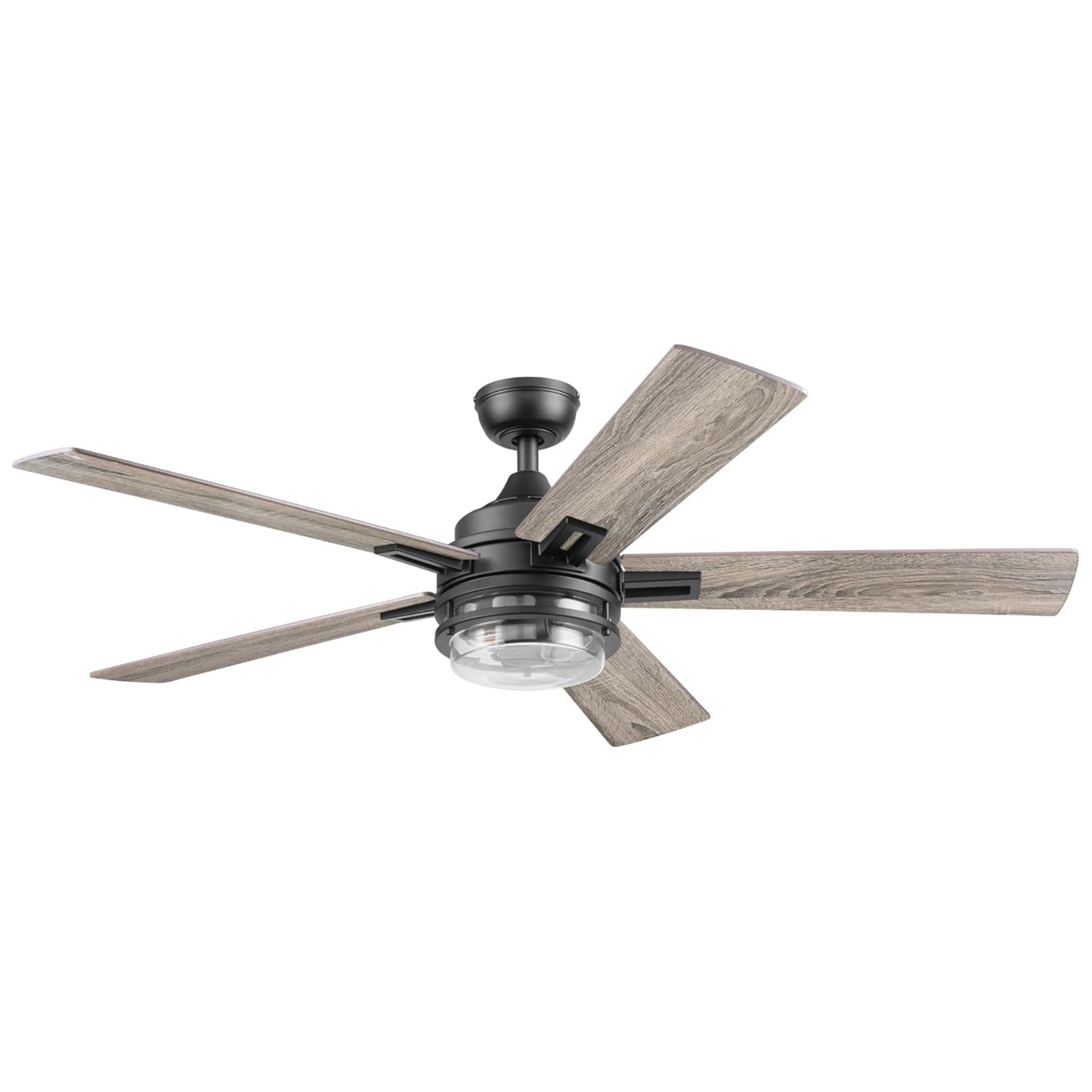 Honeywell Myers Park 52 in Ceiling Fan with Remote and Reversible Blades (Matte Black, 52 in) eyeup