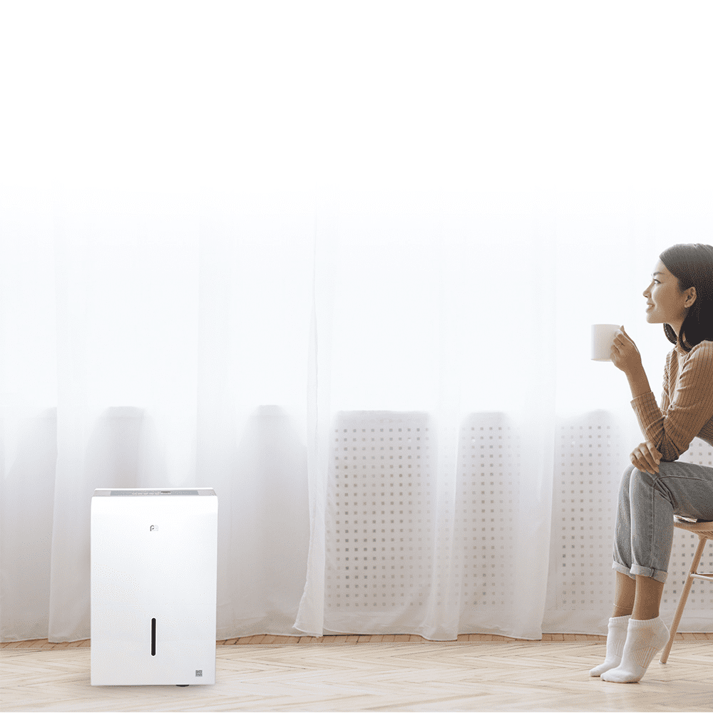 Perfect Aire 35-Pint Energy Efficient Dehumidifier for Basements and Bathrooms (White, 592 sq ft) nxan7