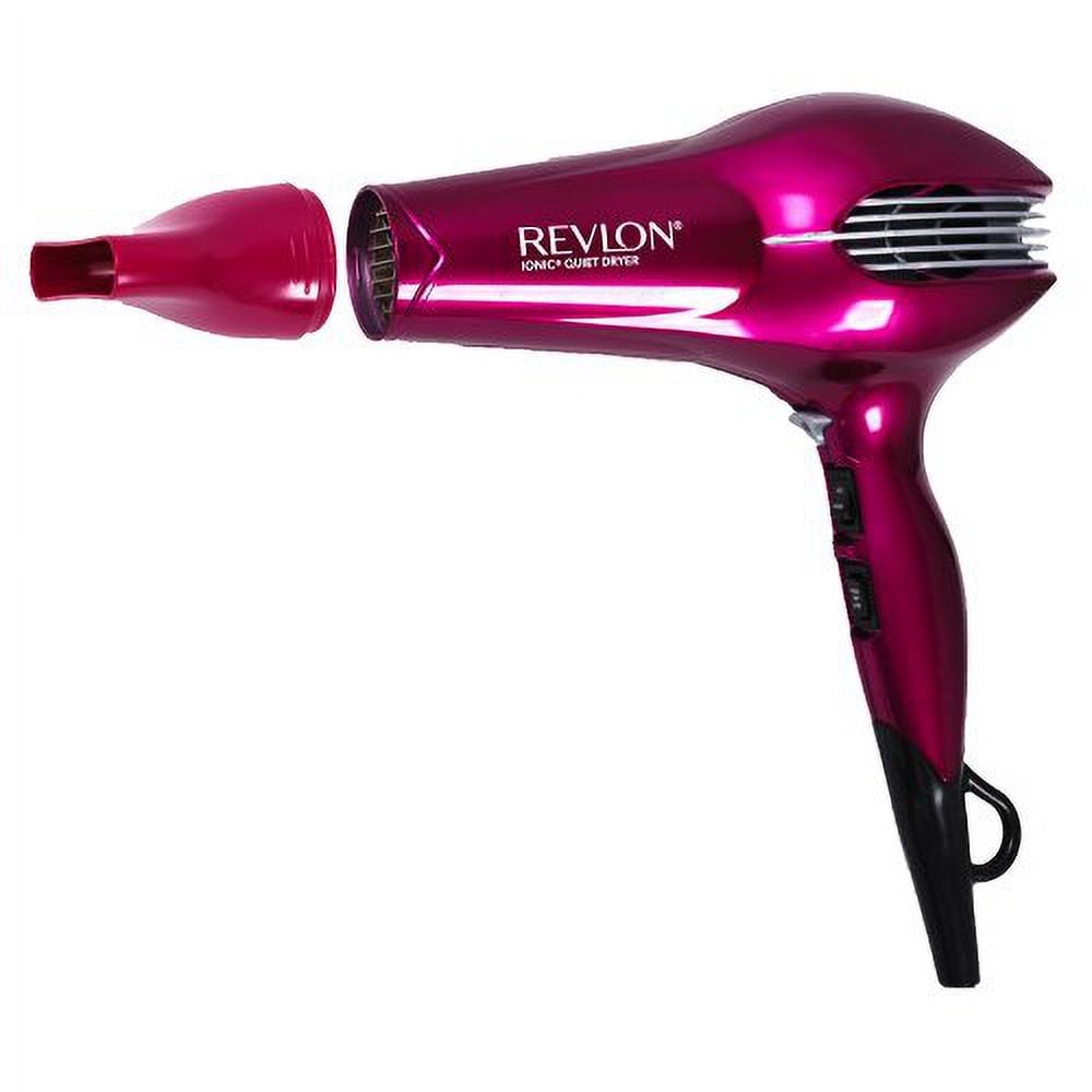 Revlon Quiet Pro Hair Dryer Professional Ionic Styling Tool (Black, 1875 Watts) 13ss0