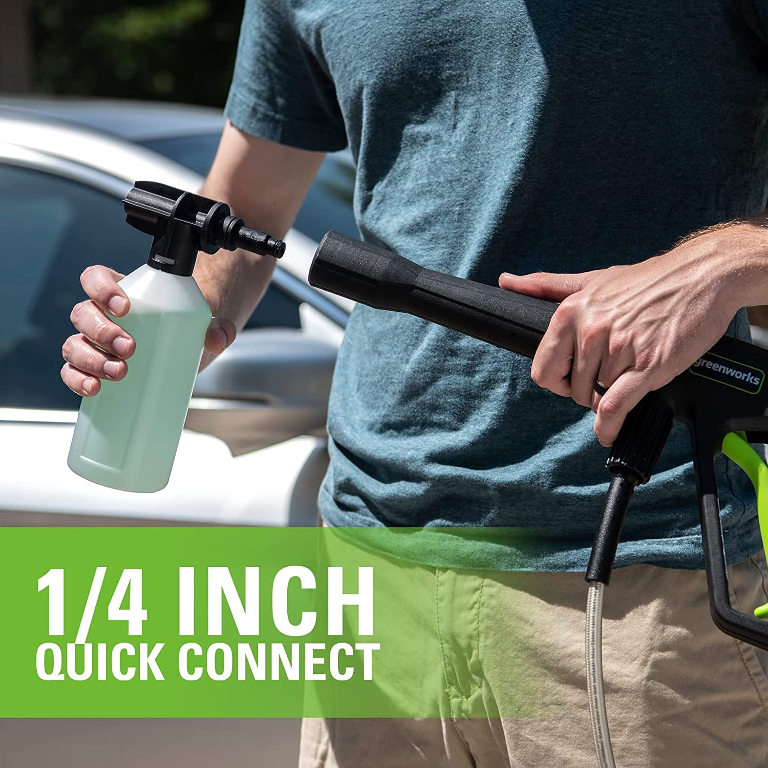 Greenworks 1800 PSI Electric Pressure Washer with Turbo Nozzle (1.1 GPM) xden7