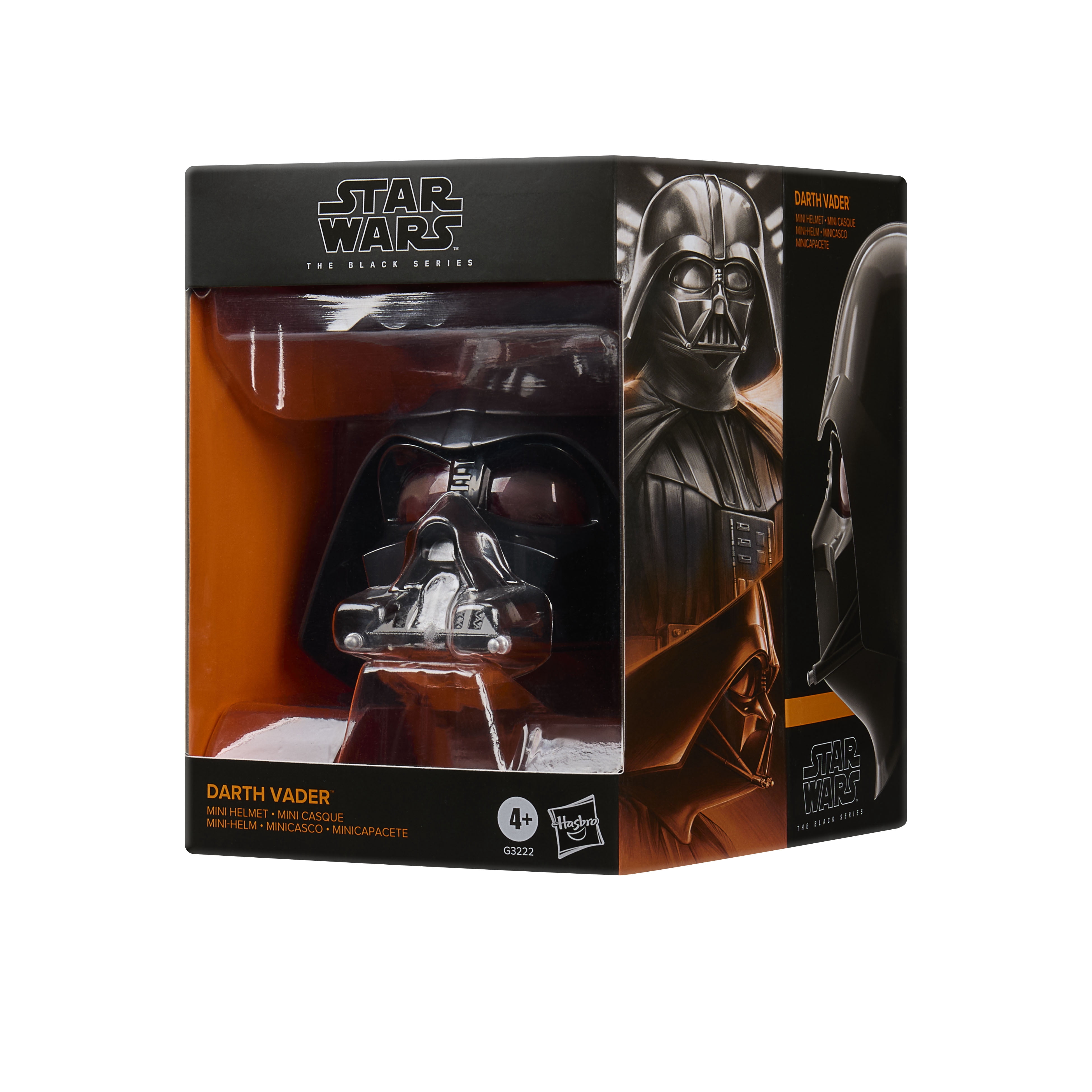 Star Wars The Black Series Darth Vader Premium Mini Helmet Display Collectible (Black, 6 in) jklug