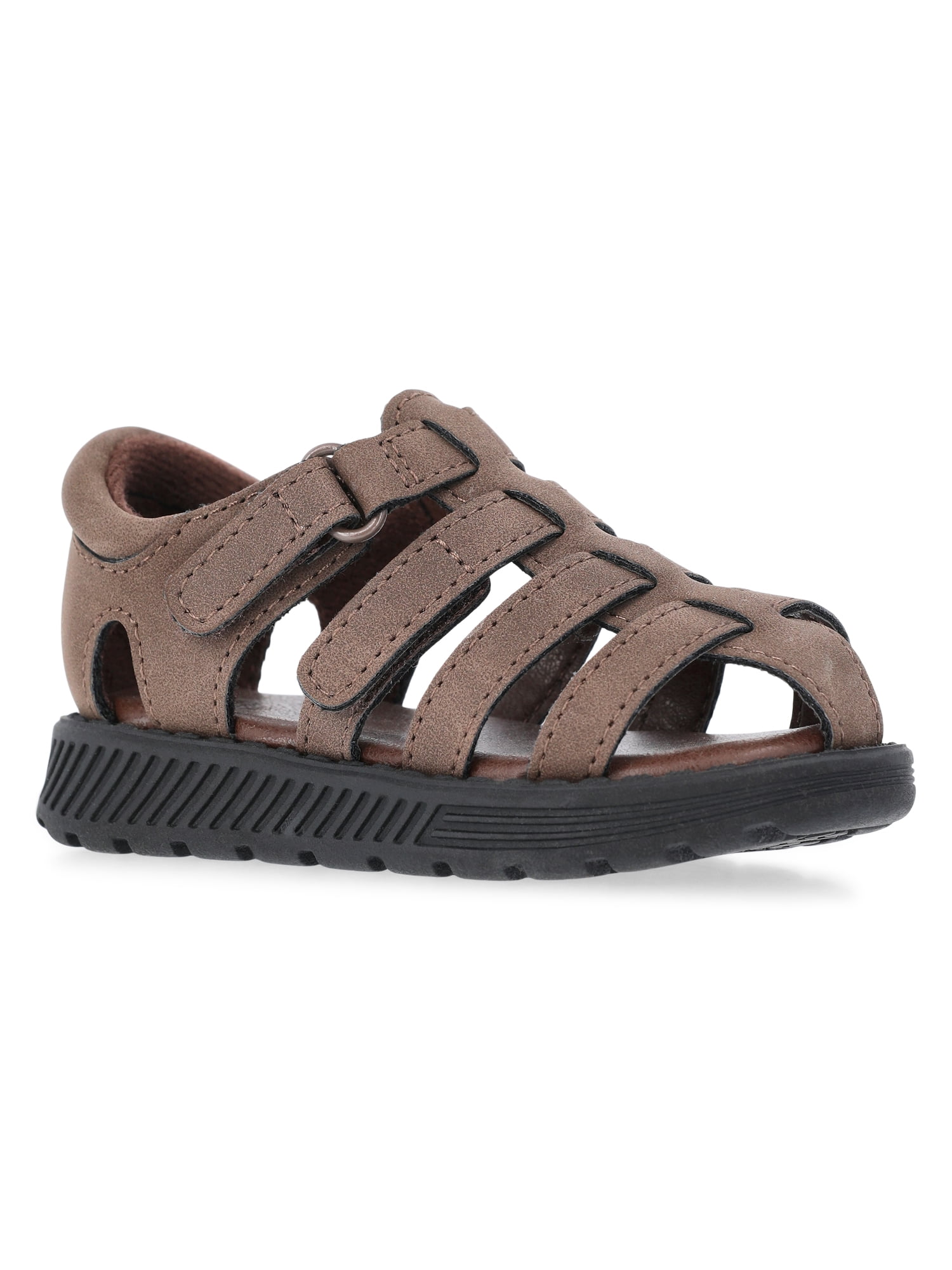Wonder Nation Baby Boys Fisherman Sandals (Brown, 5 in) tro8n