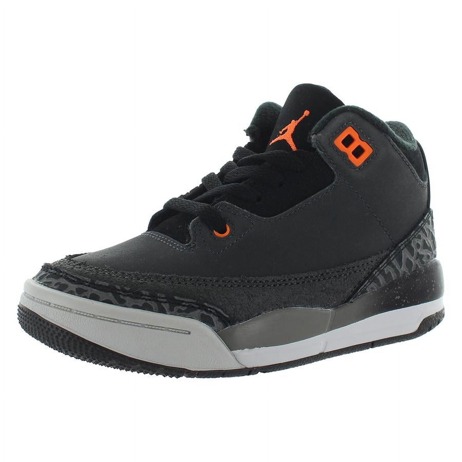 Nike Jordan 3 Retro Fear Little Kid's Basketball Shoes (Night Stadium/Total Orange, 2) uudq7