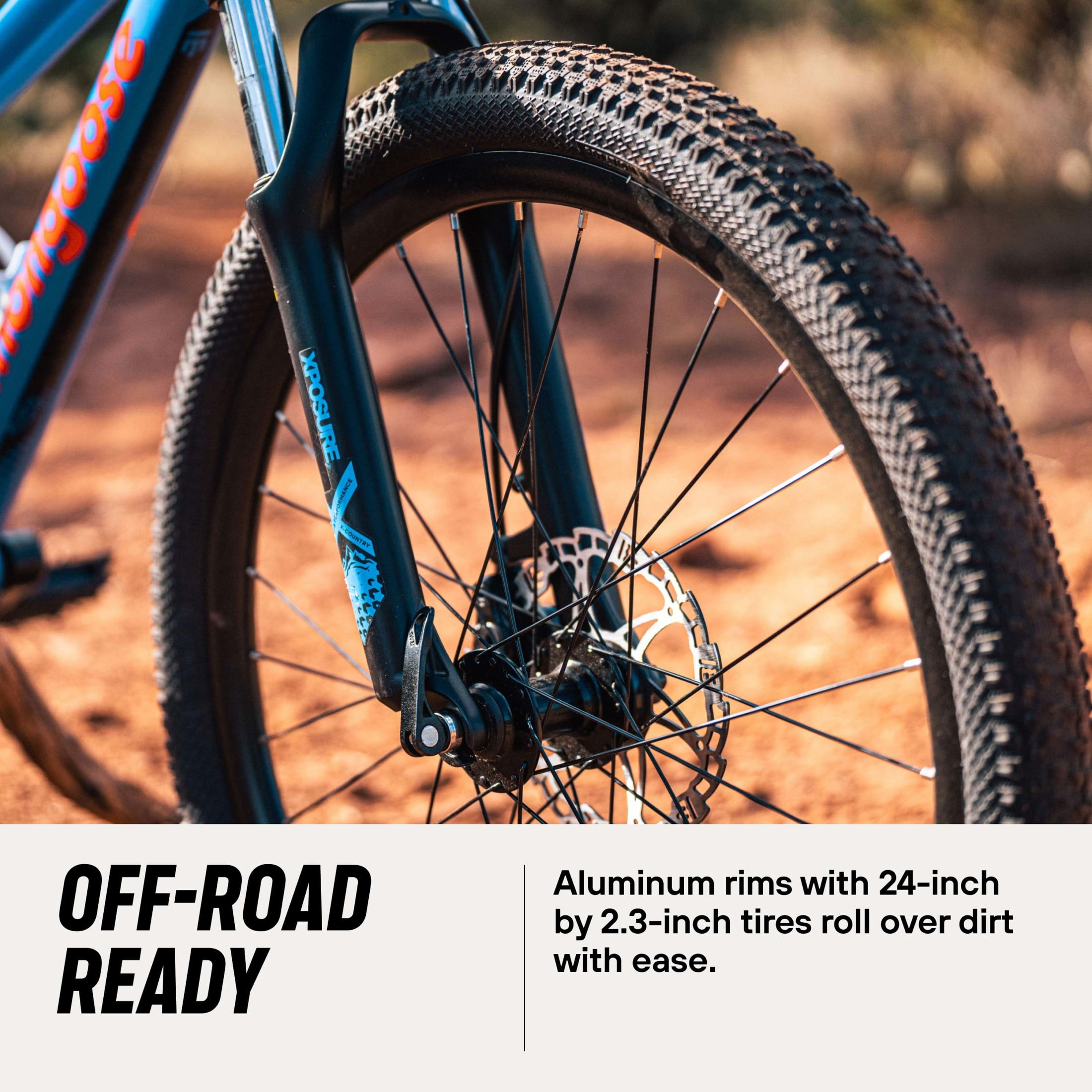 Mongoose Switchback Sport Mountain Bike, Lightweight Aluminum Frame, Trail-Ready Suspension (Blue, 24 in) 64rv2