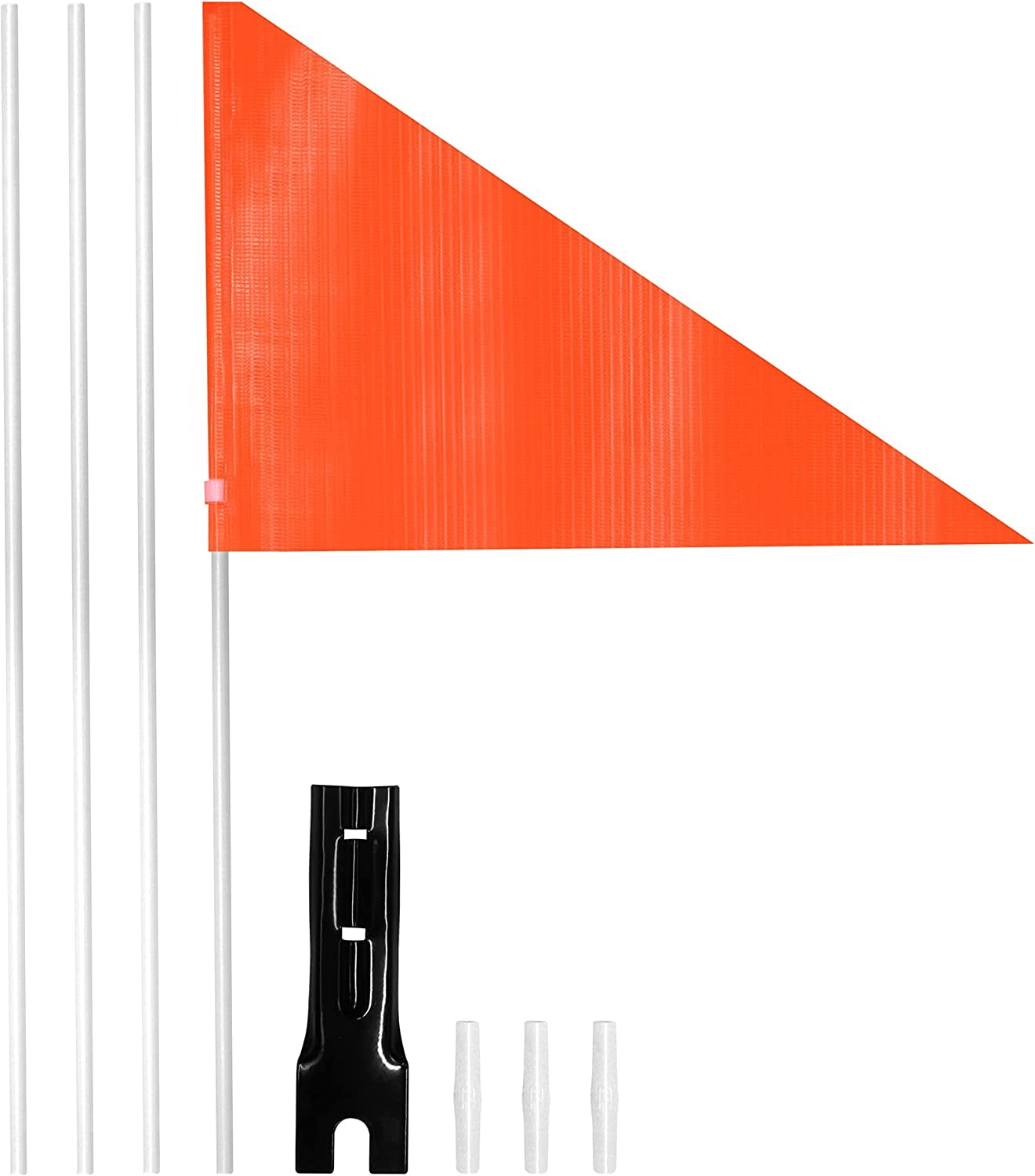Anley Bike Safety Flag with Fiberglass Pole and Mounting Bracket (Orange, 6 ft) en0ag