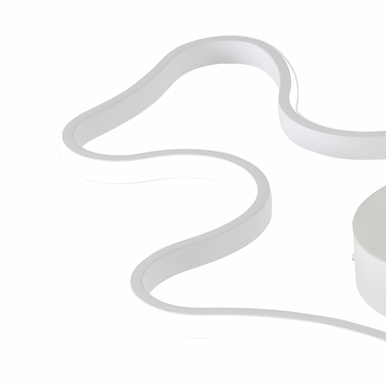 Modern Cloud LED Ceiling Light Fixture Flush Mount Chandelier (White, 22.83 in x 16.93 in x 2.36 in) 6rm61