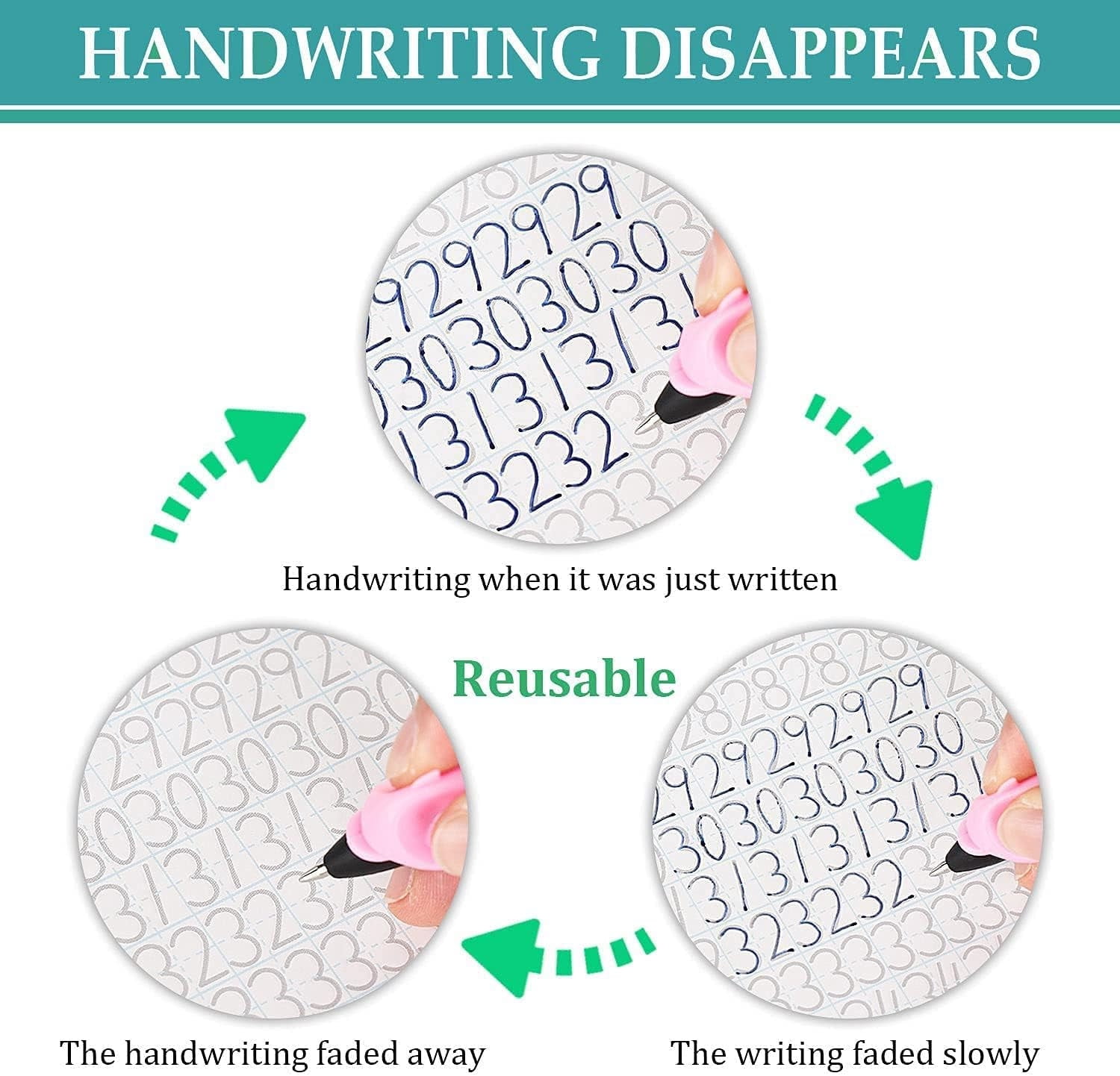 Bexikou Grooved Handwriting Practice Copybooks, Reusable Calligraphy Tracing Workbooks for Kids (4 Books with Pens) 2lf2u