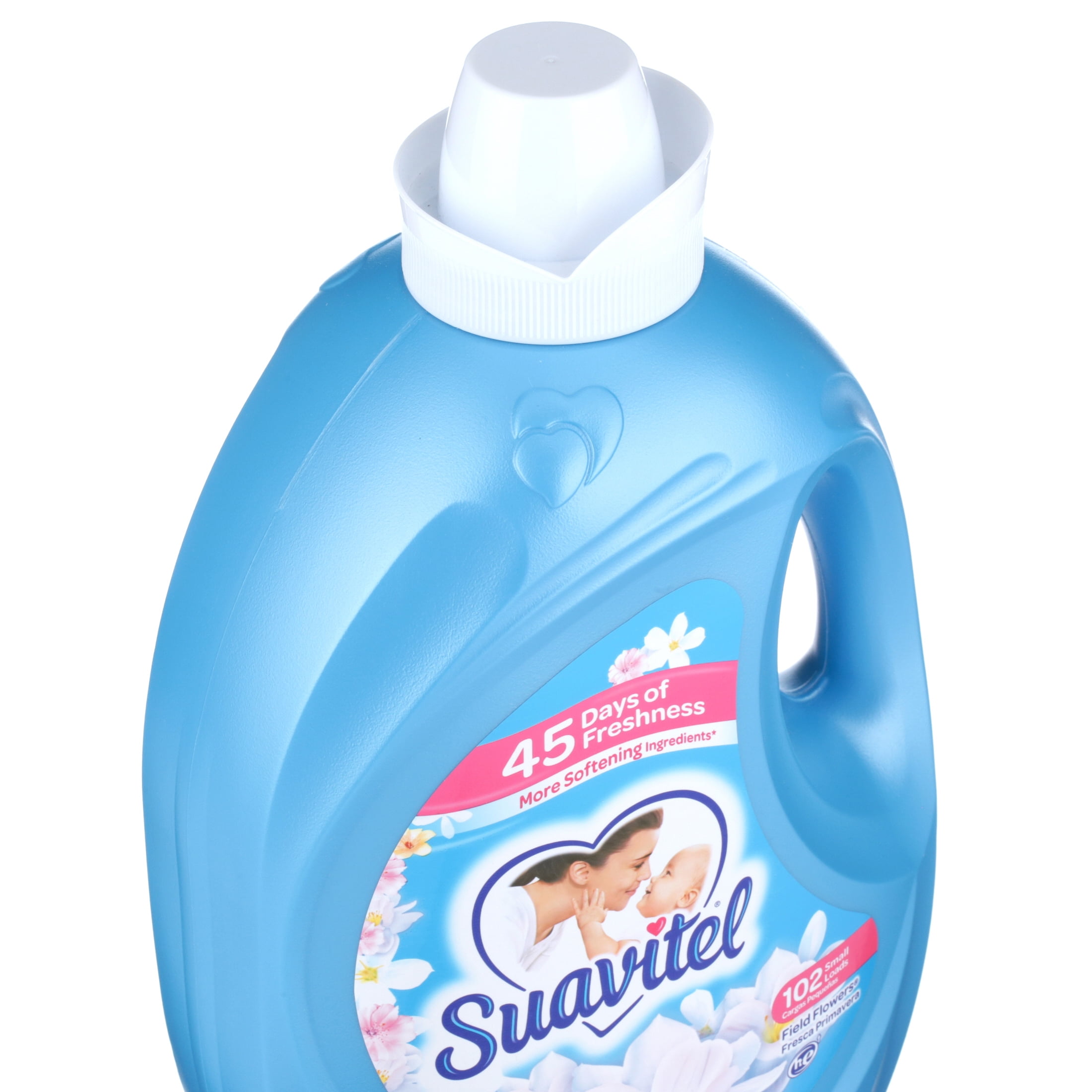 Suavitel Liquid Fabric Softener, Field Flowers, Long-Lasting Freshness (120 oz) 5witx