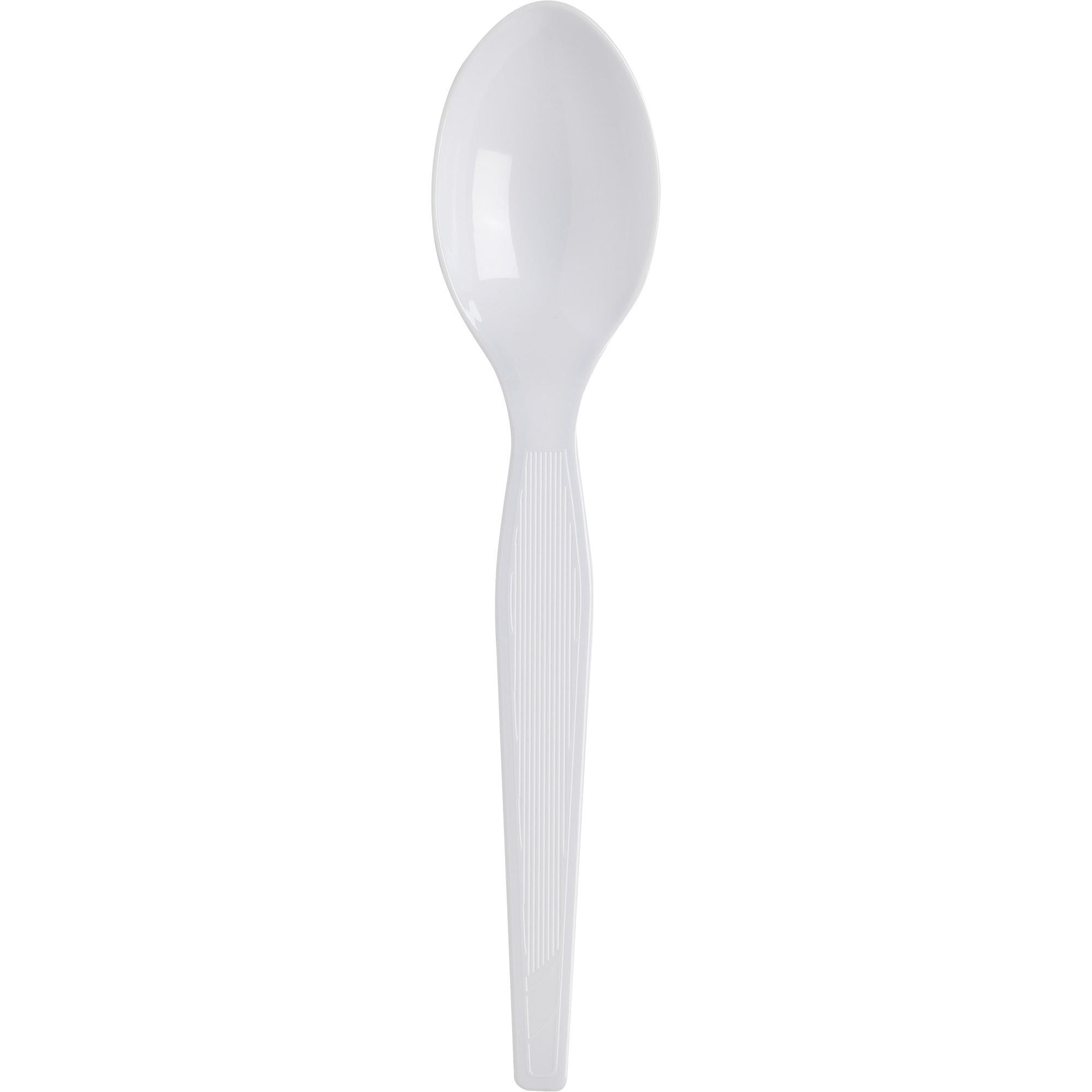 Dixie Heavy-Weight Disposable Plastic Spoons (White, 1000 Count, 6 in) 4tkum - Image 2