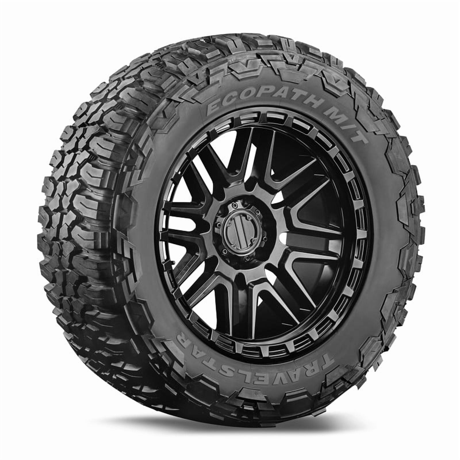 Travelstar EcoPath M/T Mud Terrain Tire for SUV and Light Truck (33x12.50R20, 12 PR, Load Range F) pkv3w