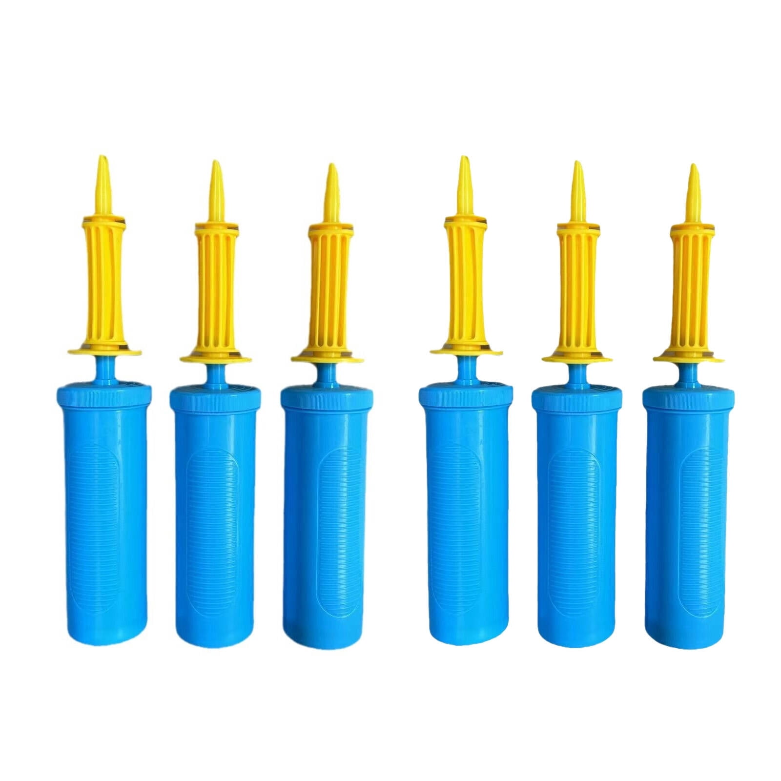 EXLEAF Manual Balloon Pump Inflator for Party Decorations and Event Setup (Blue, 2 Pack) g1zco