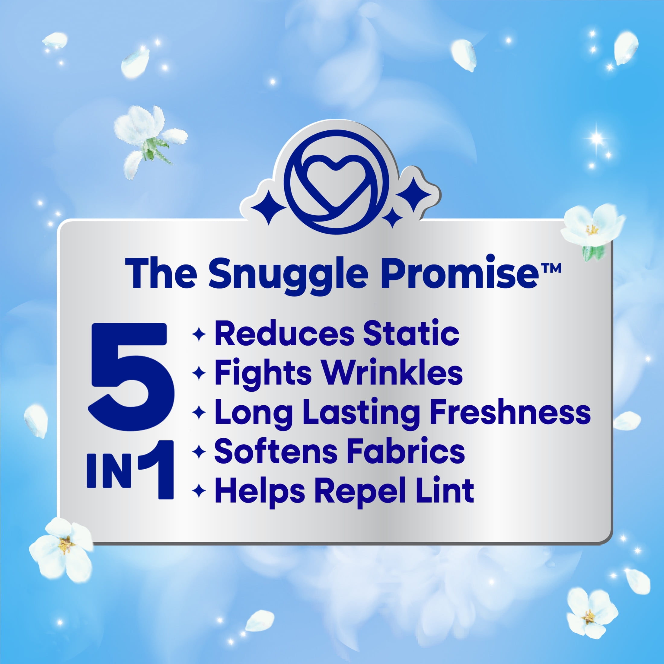 Snuggle Blue Sparkle Cuddle Up Fresh Dryer Sheets (Blue, 40 Count) gd6fv