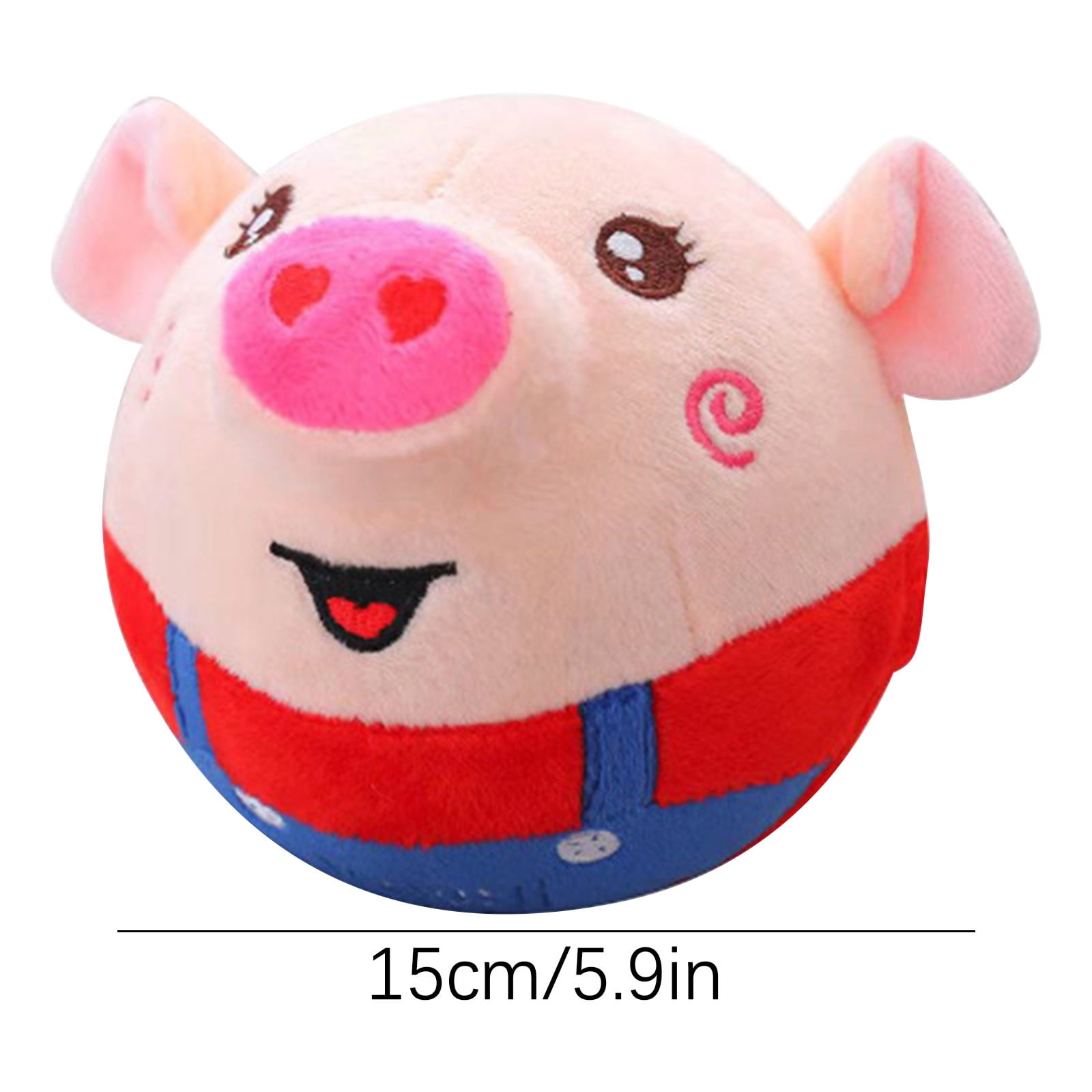 Meitianfacai Interactive Jumping Pig Dog Toy, Squeaky Moving Pet Toy with Music (Blue, 1 ct) iro9r