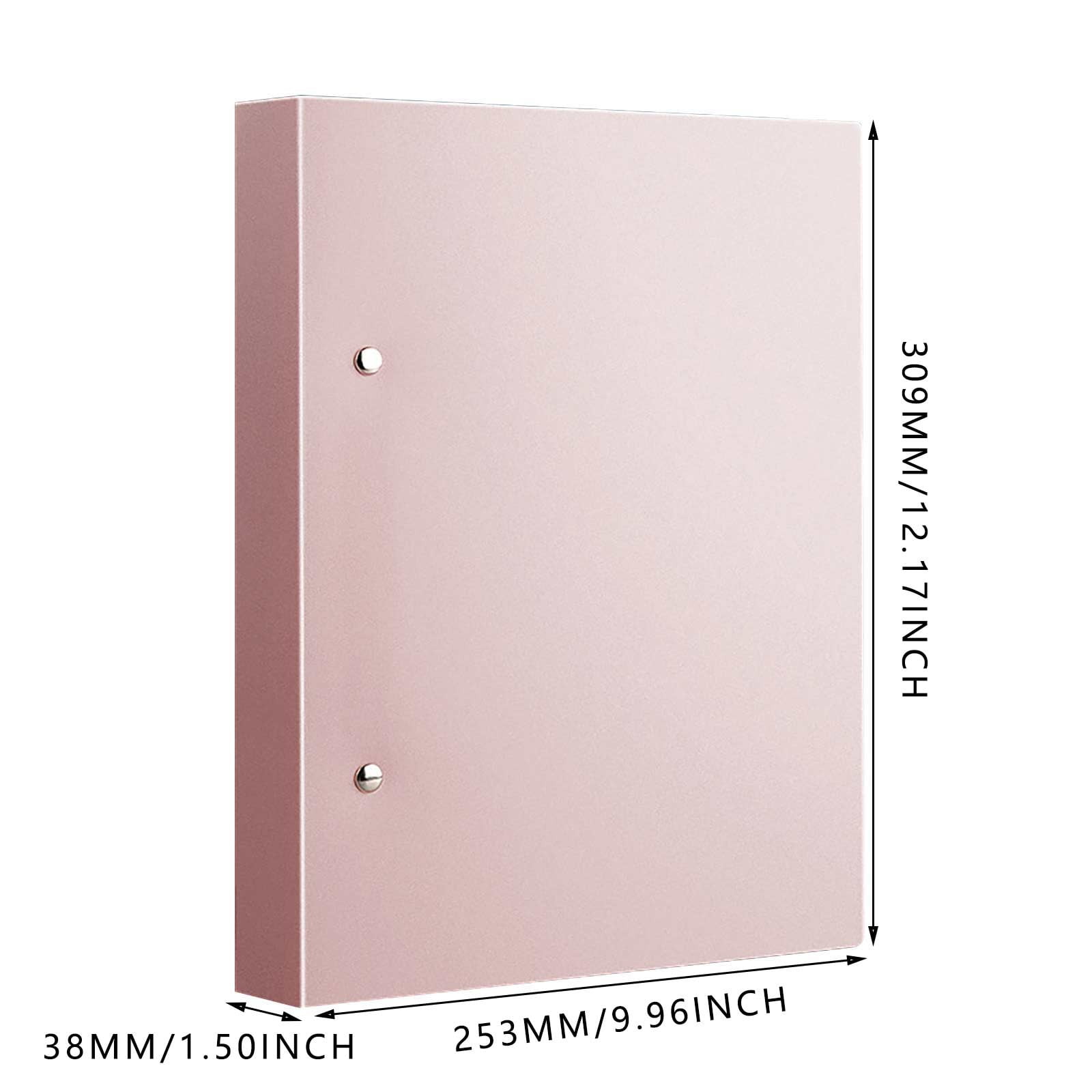 Craftsmanship Spirit 2-Ring Binder with Pockets, Durable Office Document Organizer for US Letter Size Paper (Green, 1.5 in) 3ai78