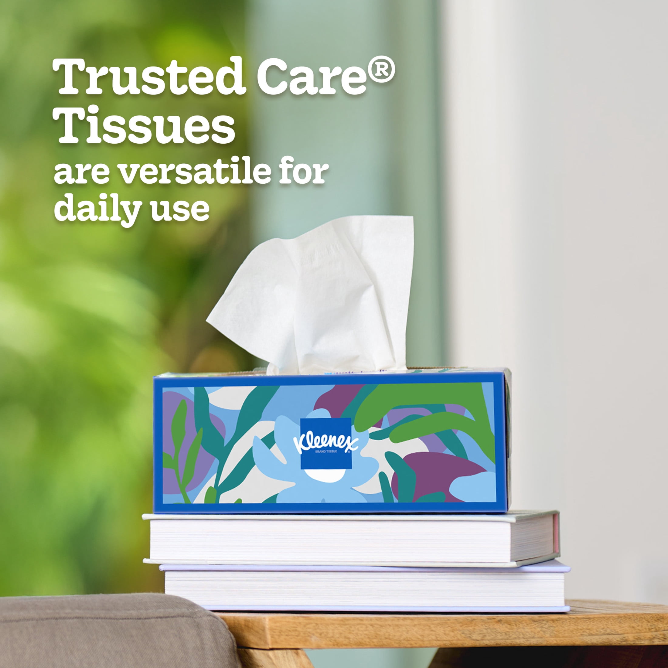 Kleenex Trusted Care 2-Ply Facial Tissues (White, 3 Pack, 480 Total Tissues) r6kpj