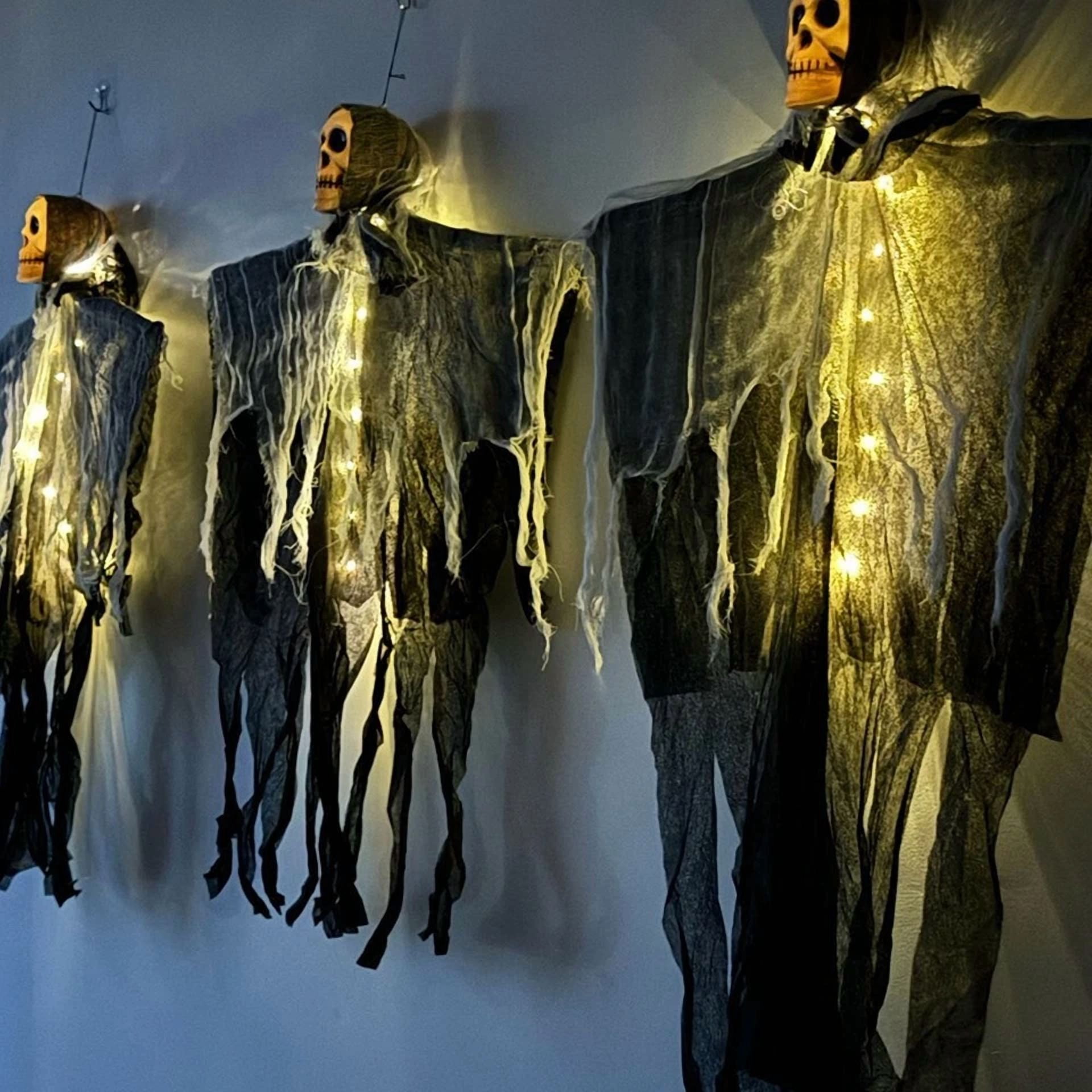 PURELY Halloween LED Light String Ghost and Skull Party Decor for Garden and Yard (10 ft) gi052