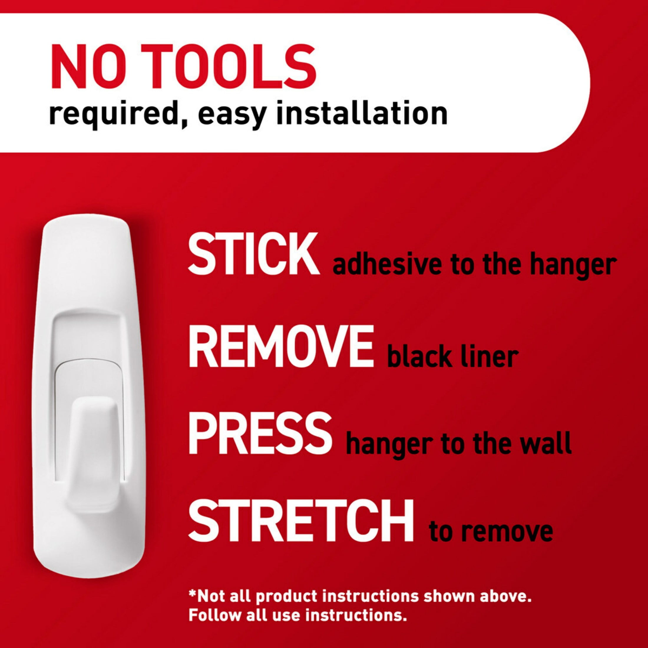 Command Large Utility Hooks for Damage-Free Wall Hanging (White, 3 Hooks and 6 Strips) bzusy