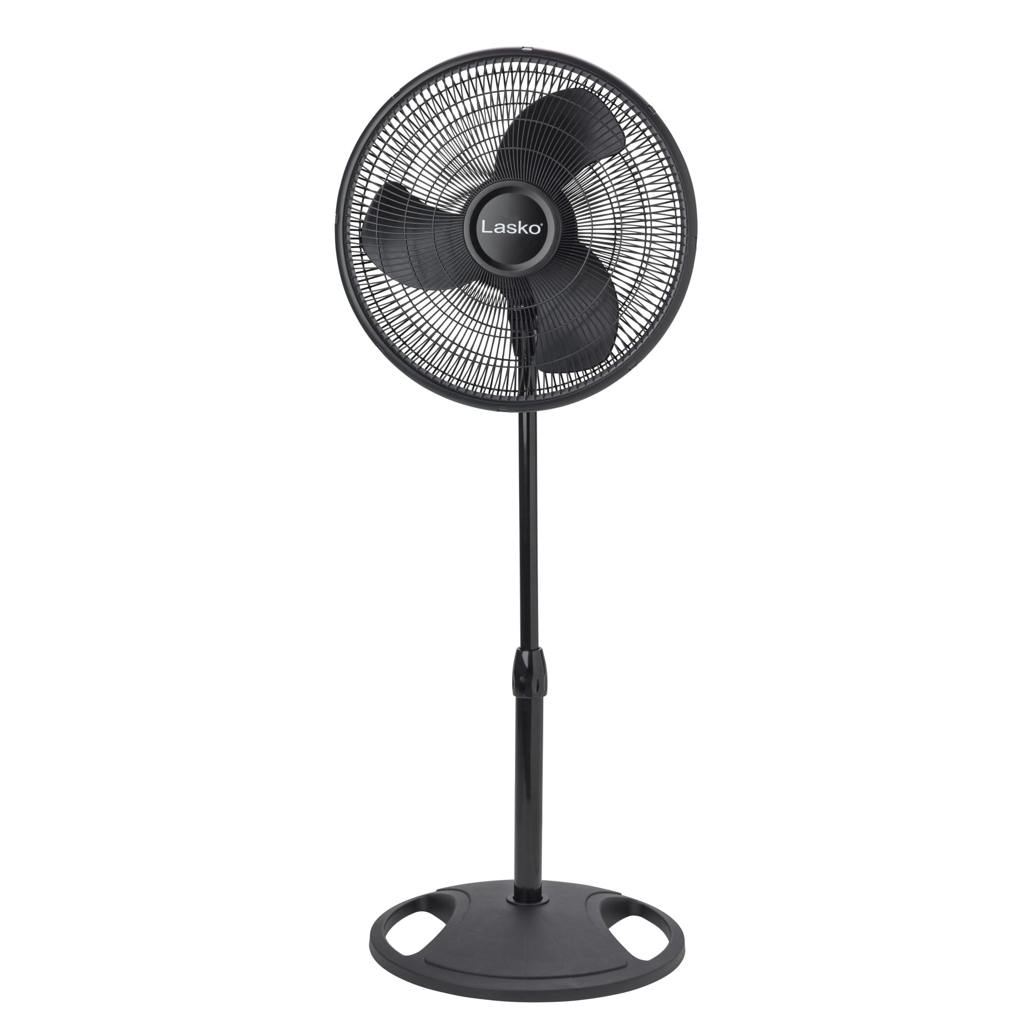 Lasko 16 in Oscillating Pedestal Fan with Adjustable Height and Tilt-Back Head (Black, 47 in Height) 8qr43