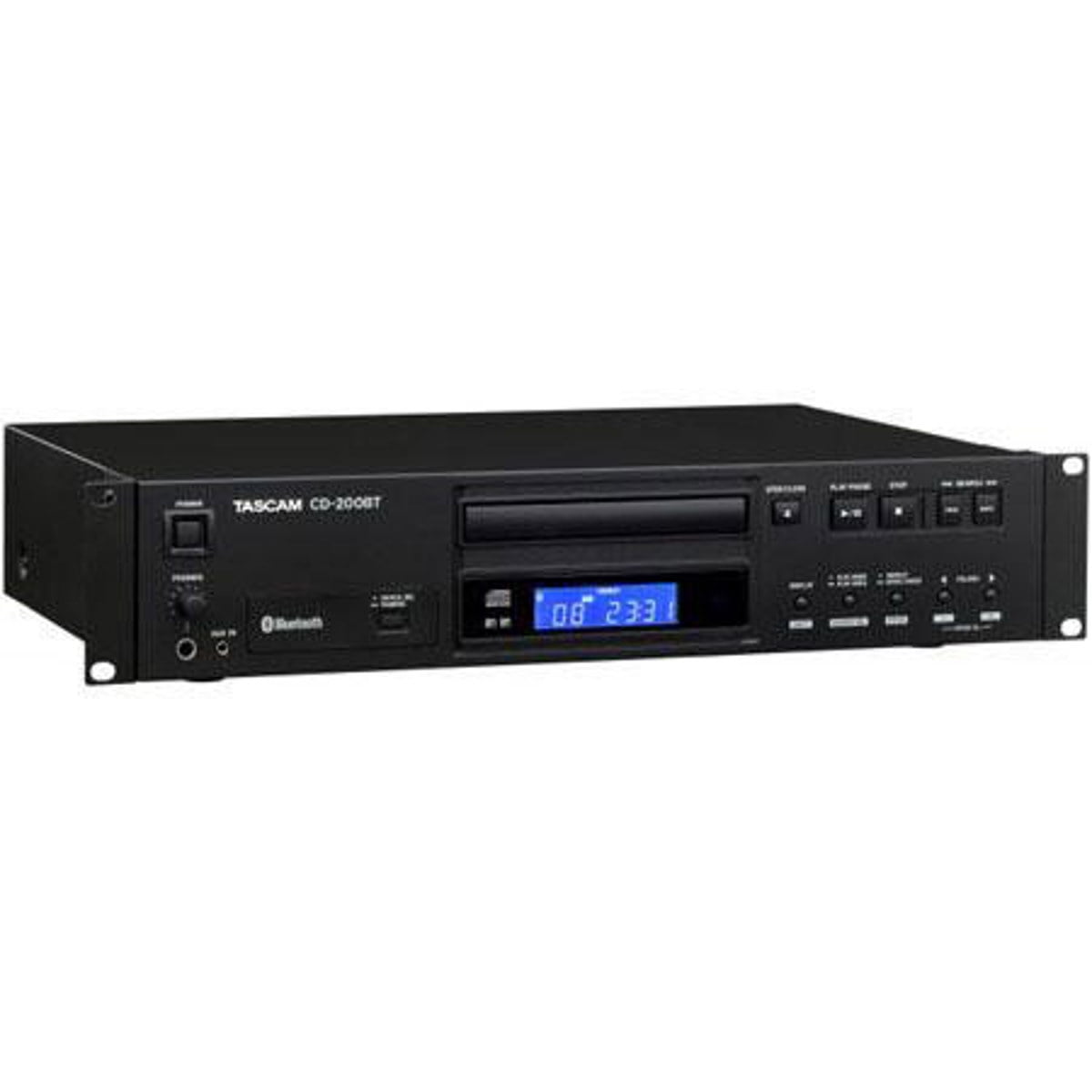TASCAM CD-200BT Professional CD Player with Bluetooth Receiver (2U Rack Mount) jabqc