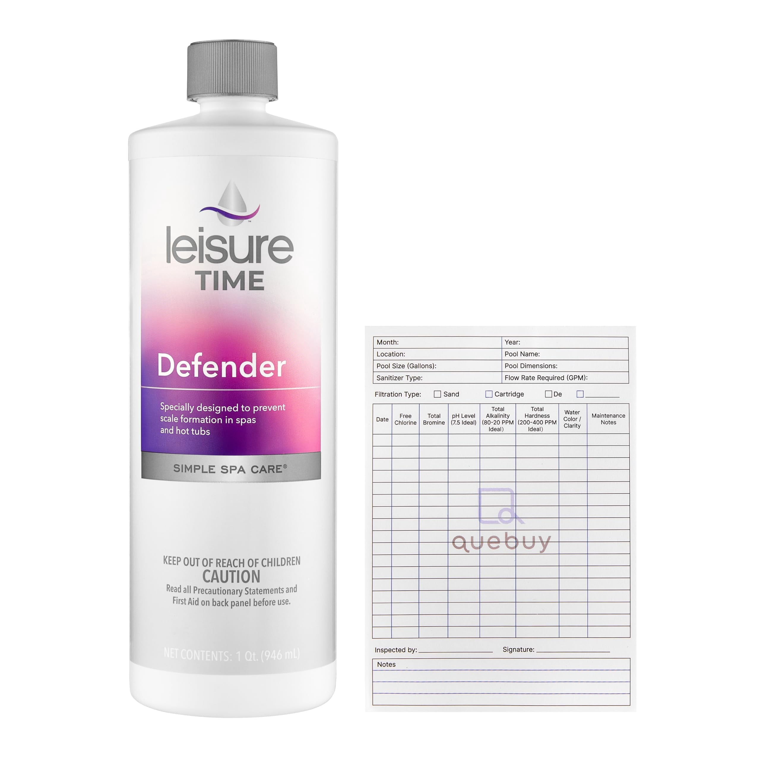 Leisure Time B Defender Spa and Hot Tub Scale Control Treatment (32 oz) thfvk