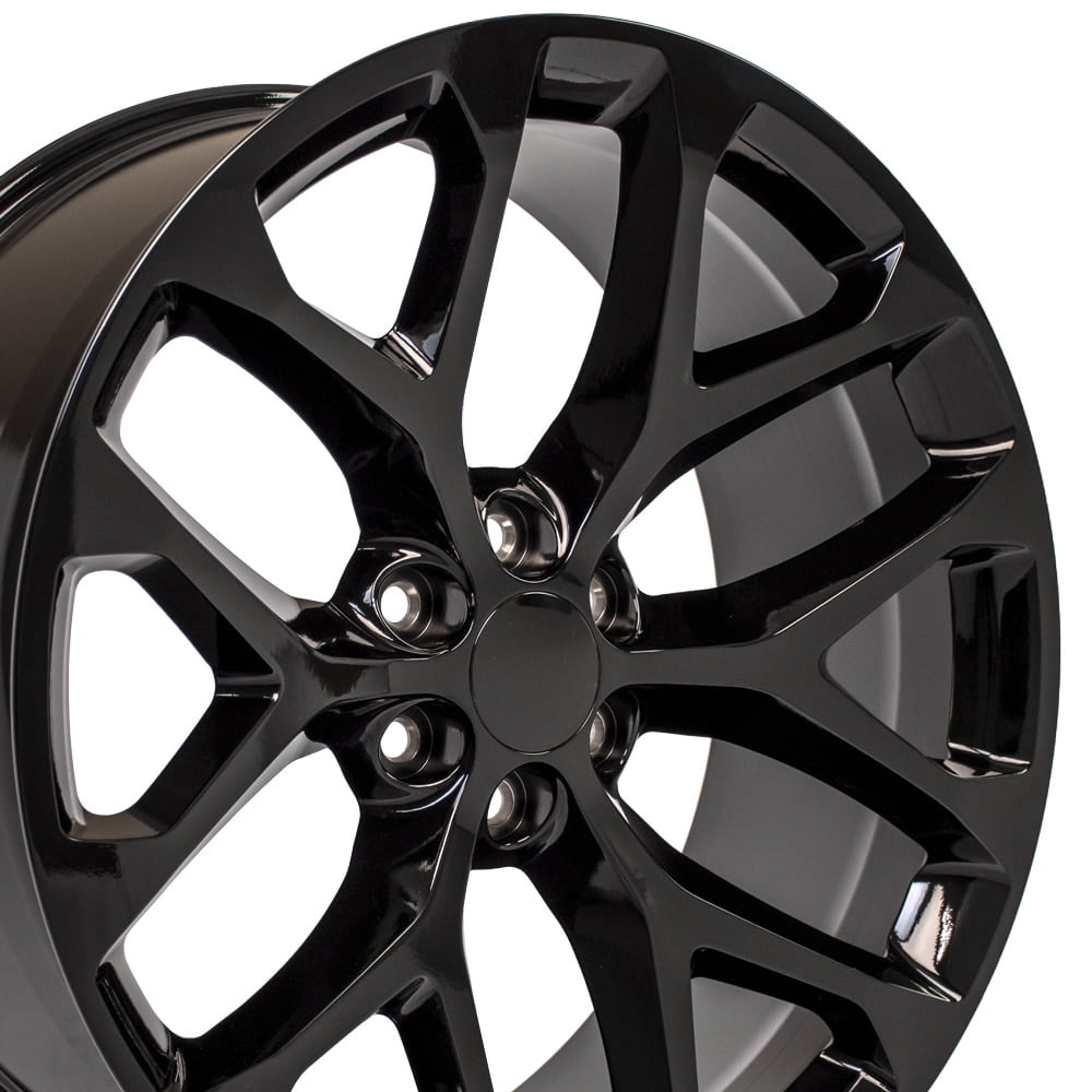 OE Wheels CV98 Snowflake Rim (Gloss Black, 24x10 in) 73saz