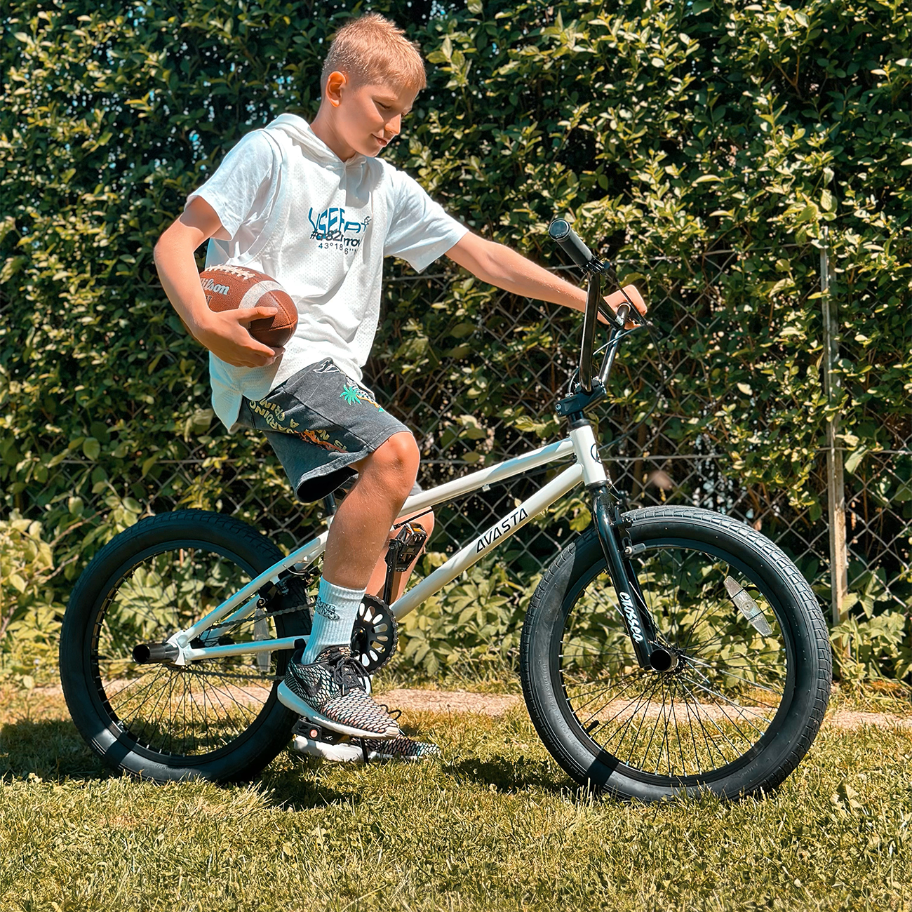 Cubsala 18 in Freestyle BMX Kids Bike for Boys and Girls (Blue, 18 in) f2stk