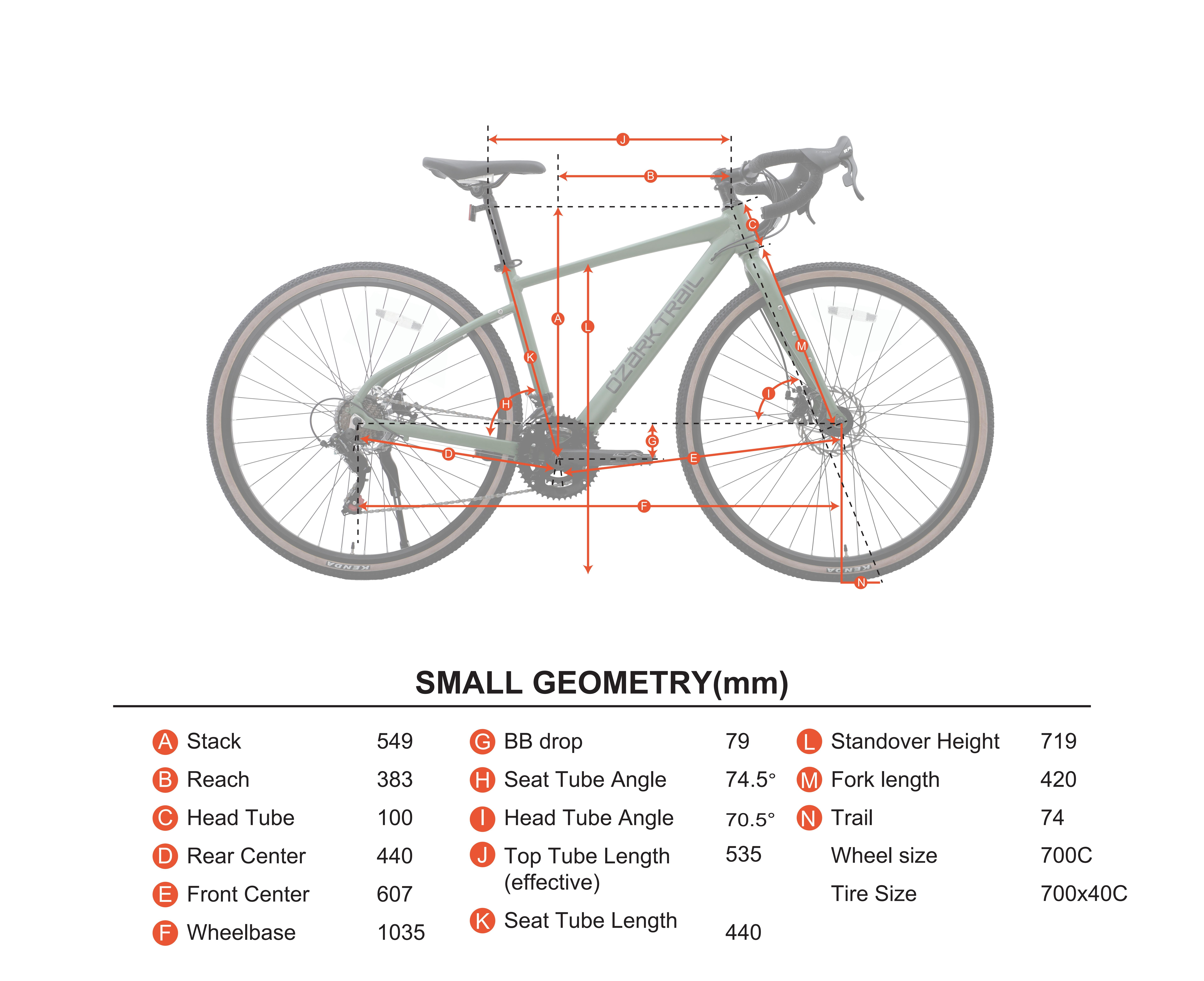 Ozark Trail 700C G.1 Explorer Drop Bar Gravel Bike (Green, Small Frame) ngbju