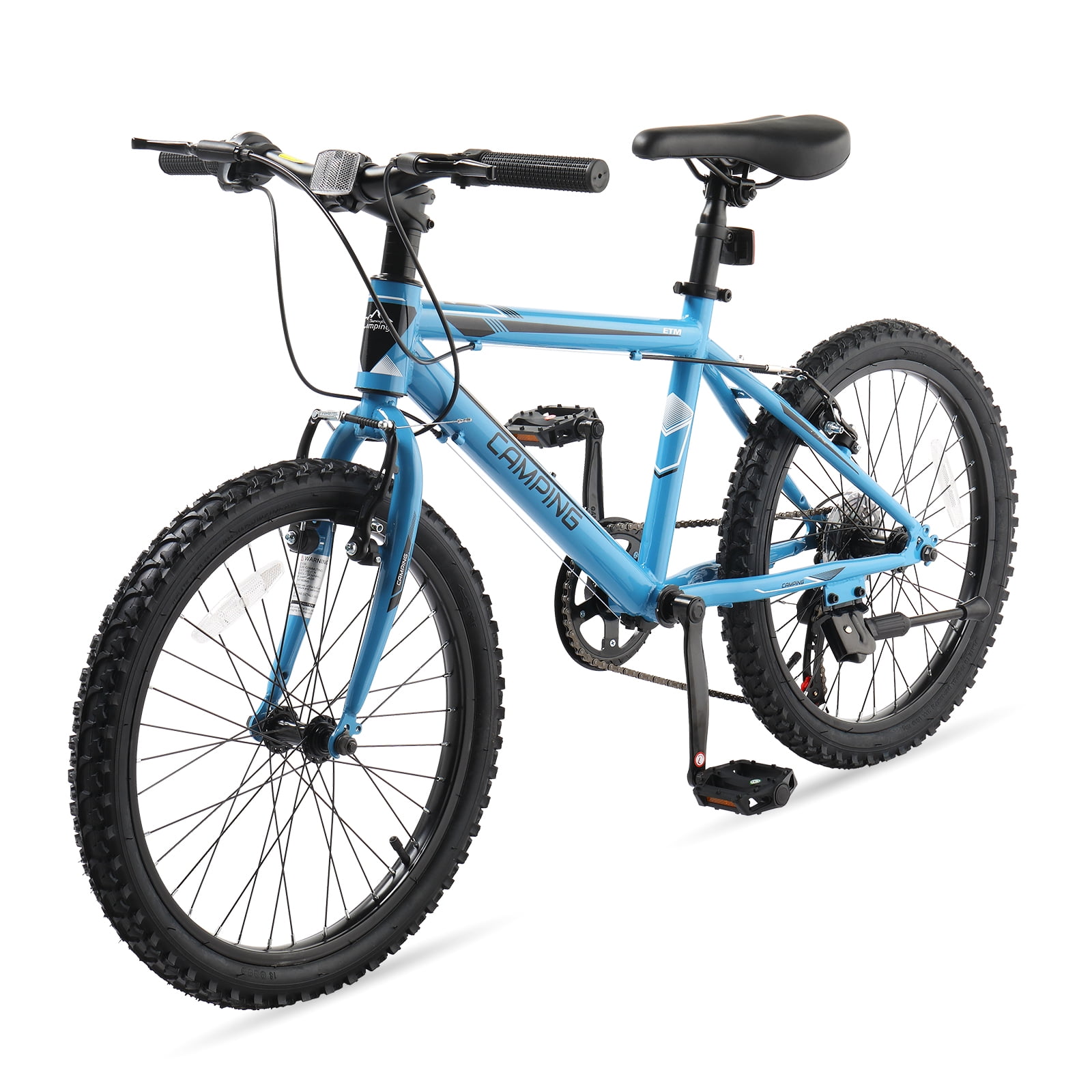 Ktaxon 20-inch Mountain Bike, 7-Speed Bicycle with Dual V-Brakes (Black, 20 in) xbvla