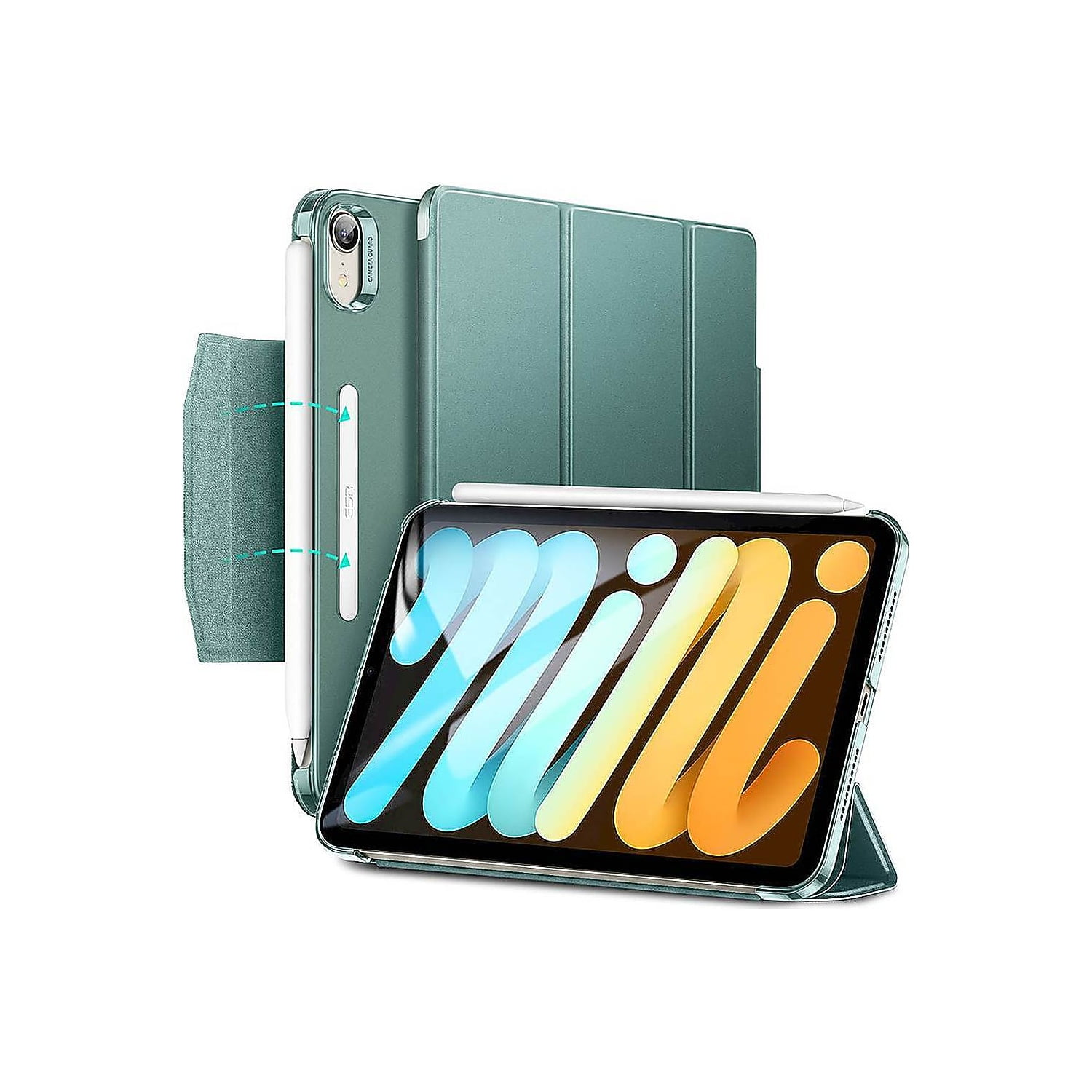 SaharaCase Folio Case for Apple iPad mini A17 Pro & 6th Gen 2021 (Forest Green, 8.3 in) fyje0 - Image 4