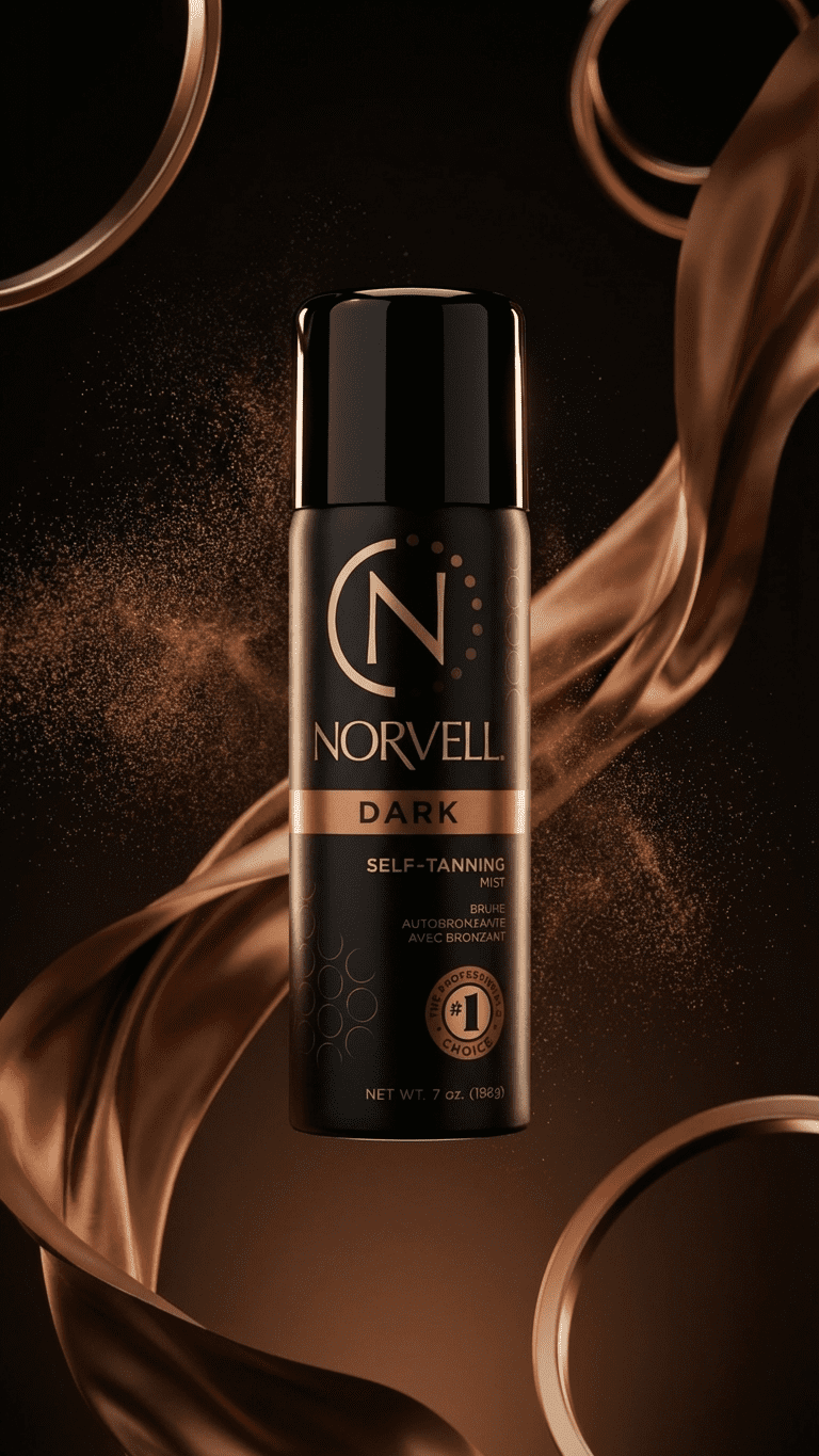 Norvell Dark Self Tanning Mist with Bronzer (Natural Finish, 7 oz) co1x2