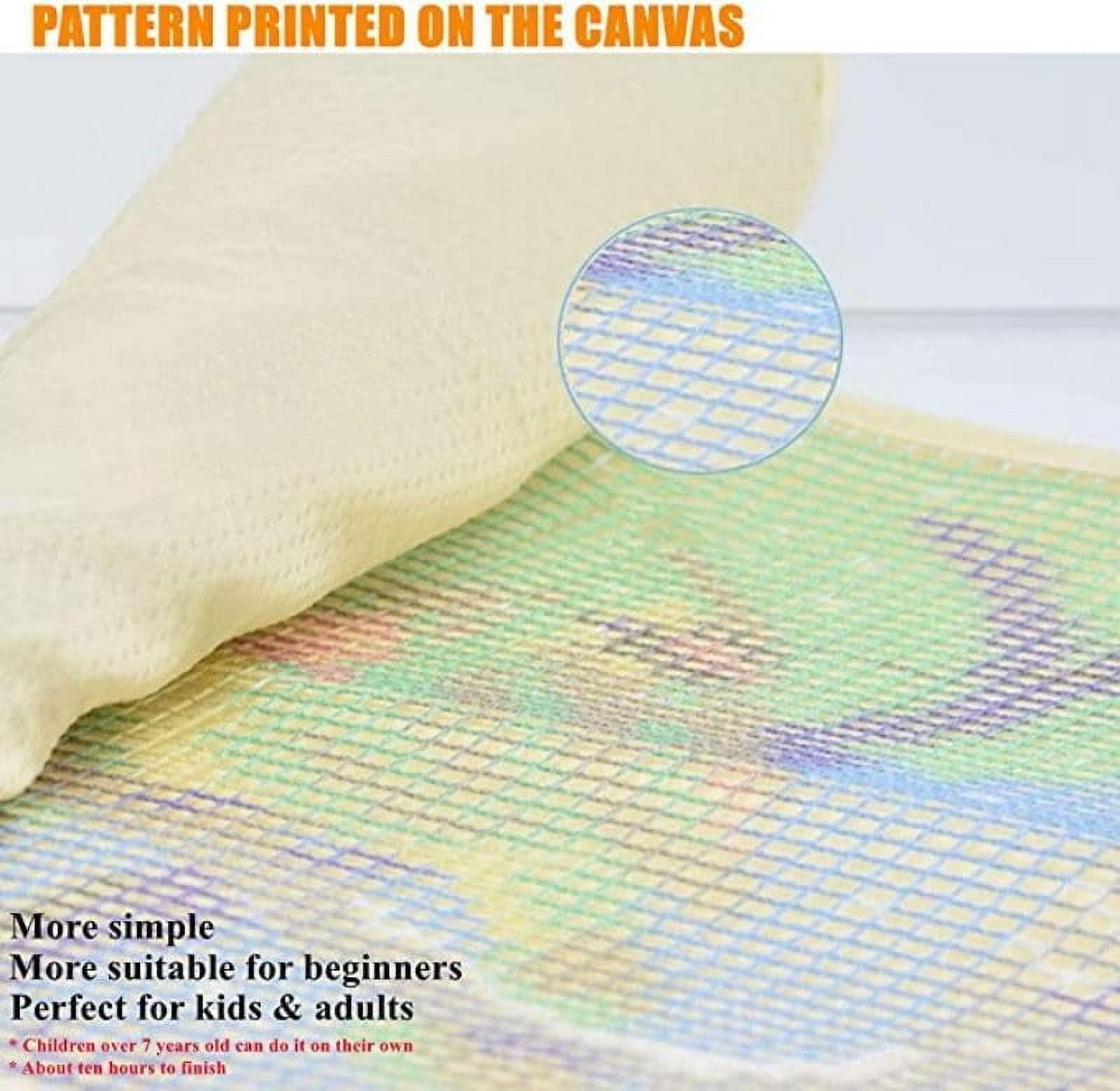 Dreamcatcher Latch Hook Pillow Cover Kit DIY Needlework Craft Set (17 in x 17 in) zdvey