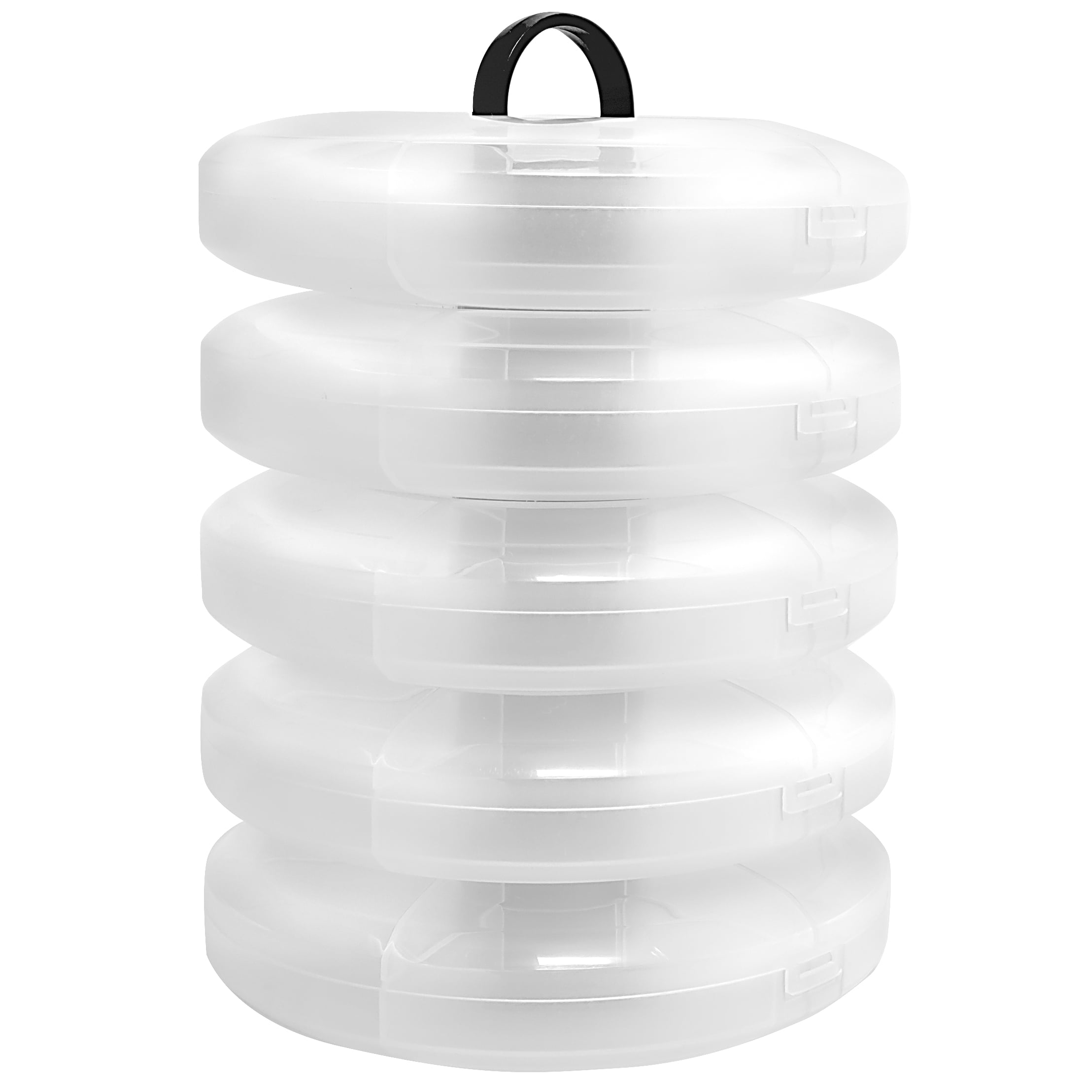 Dritz Storage Tower with Removable Compartments (Clear, 7 in Height) bb0i1