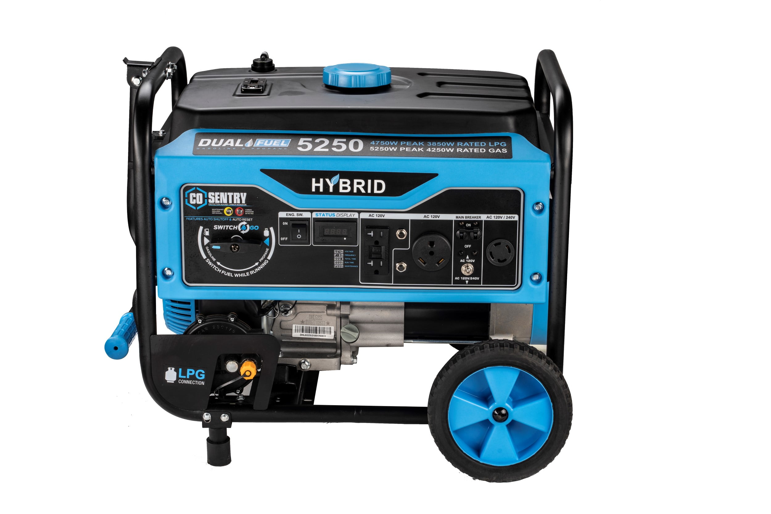Pulsar 5,250-Watt Dual Fuel Portable Generator with CO Sentry (5,250 Watt) juk0z