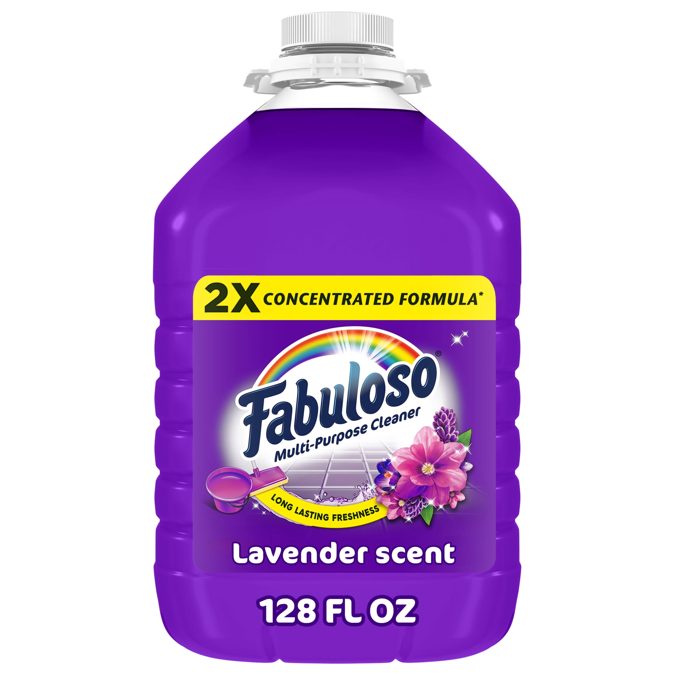 Fabuloso 2X Multi-Purpose Cleaner, Lavender Scented Floor and Surface Cleaner (128 fl oz) h0ye5